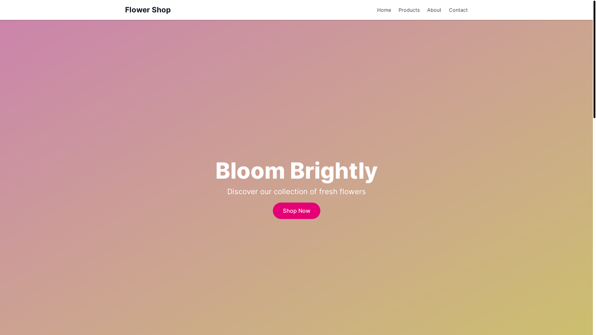 website screenshot of https://6471484d-flower-shop-website-frontend.pages.dev/