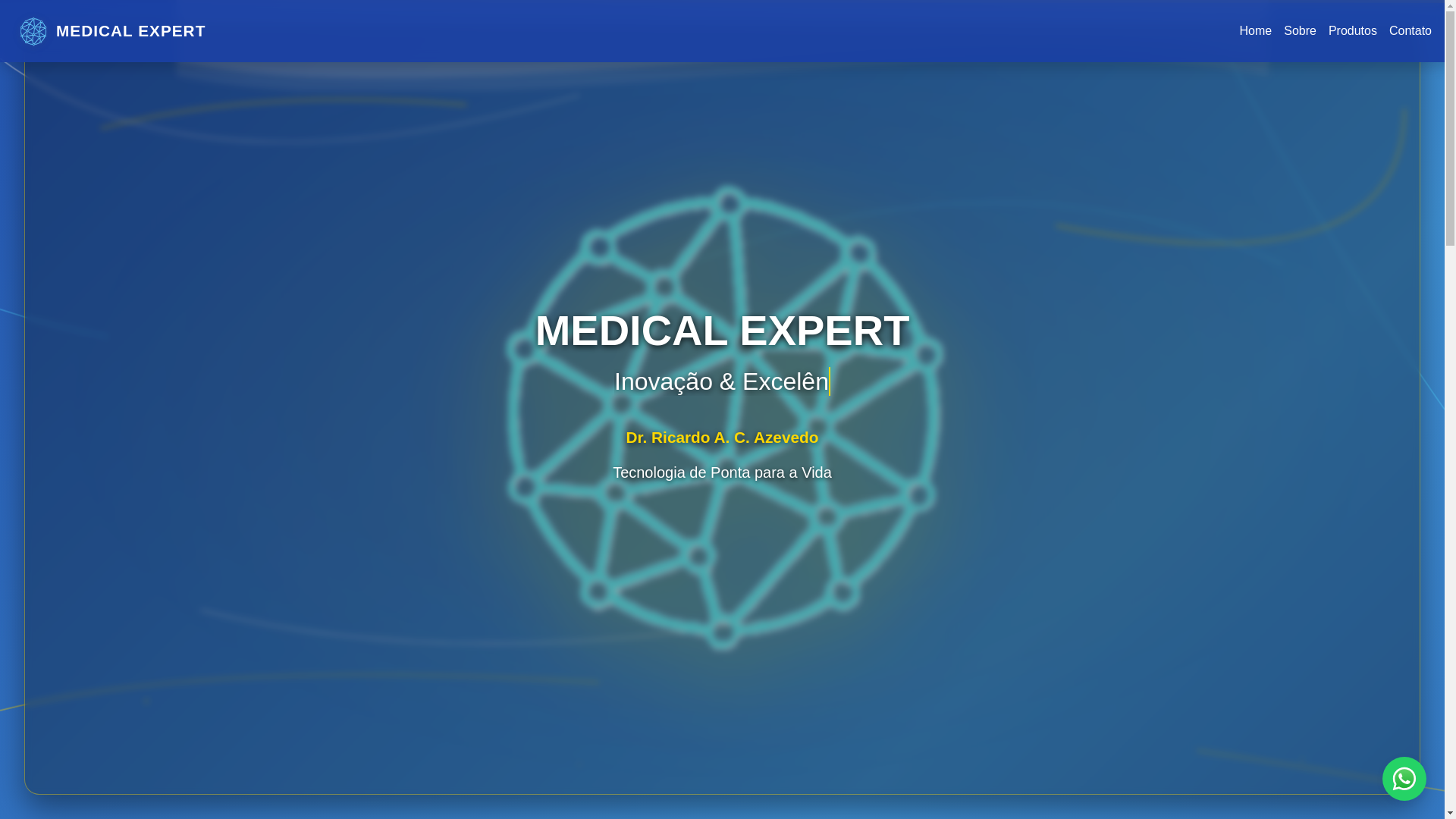 website screenshot of https://medicalexxpert.com.br/