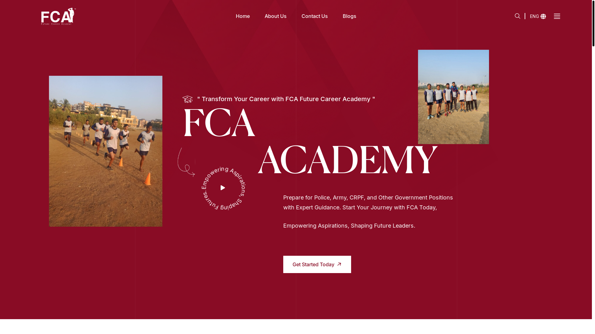 website screenshot of https://fcaeducation.in/