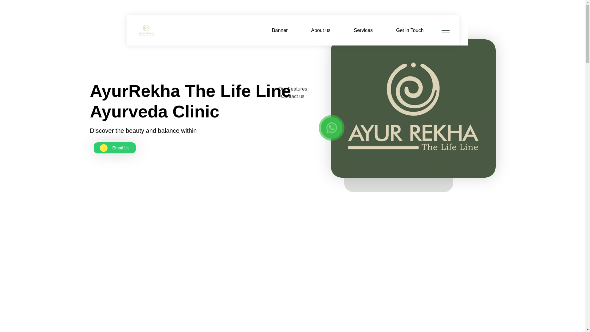 website screenshot of https://ayurrekhalifeline.com/