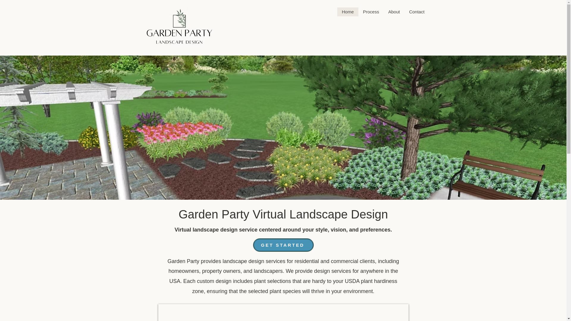 website screenshot of https://gardenpartyls.com/