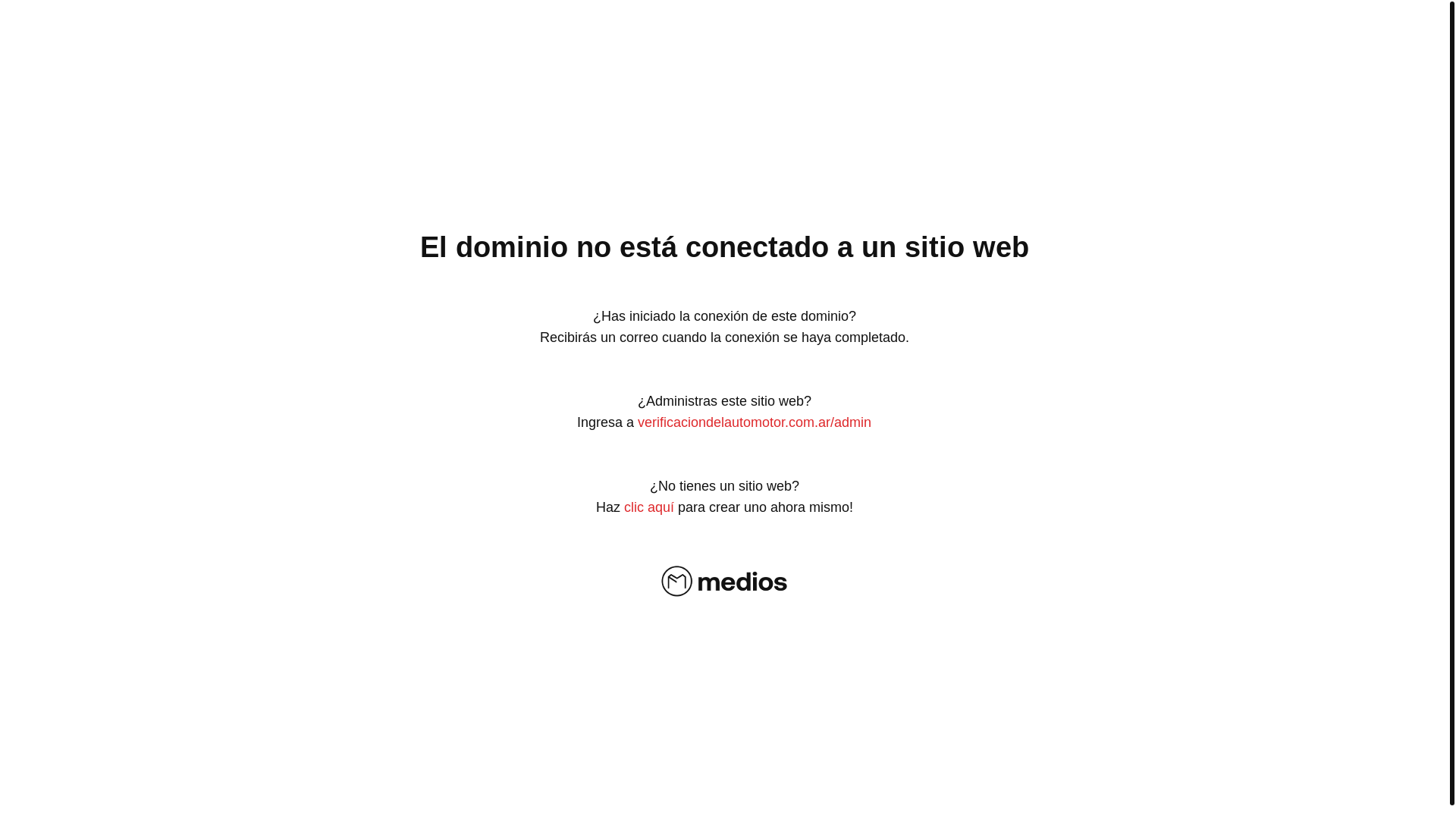 website screenshot of https://verificaciondelautomotor.com.ar/