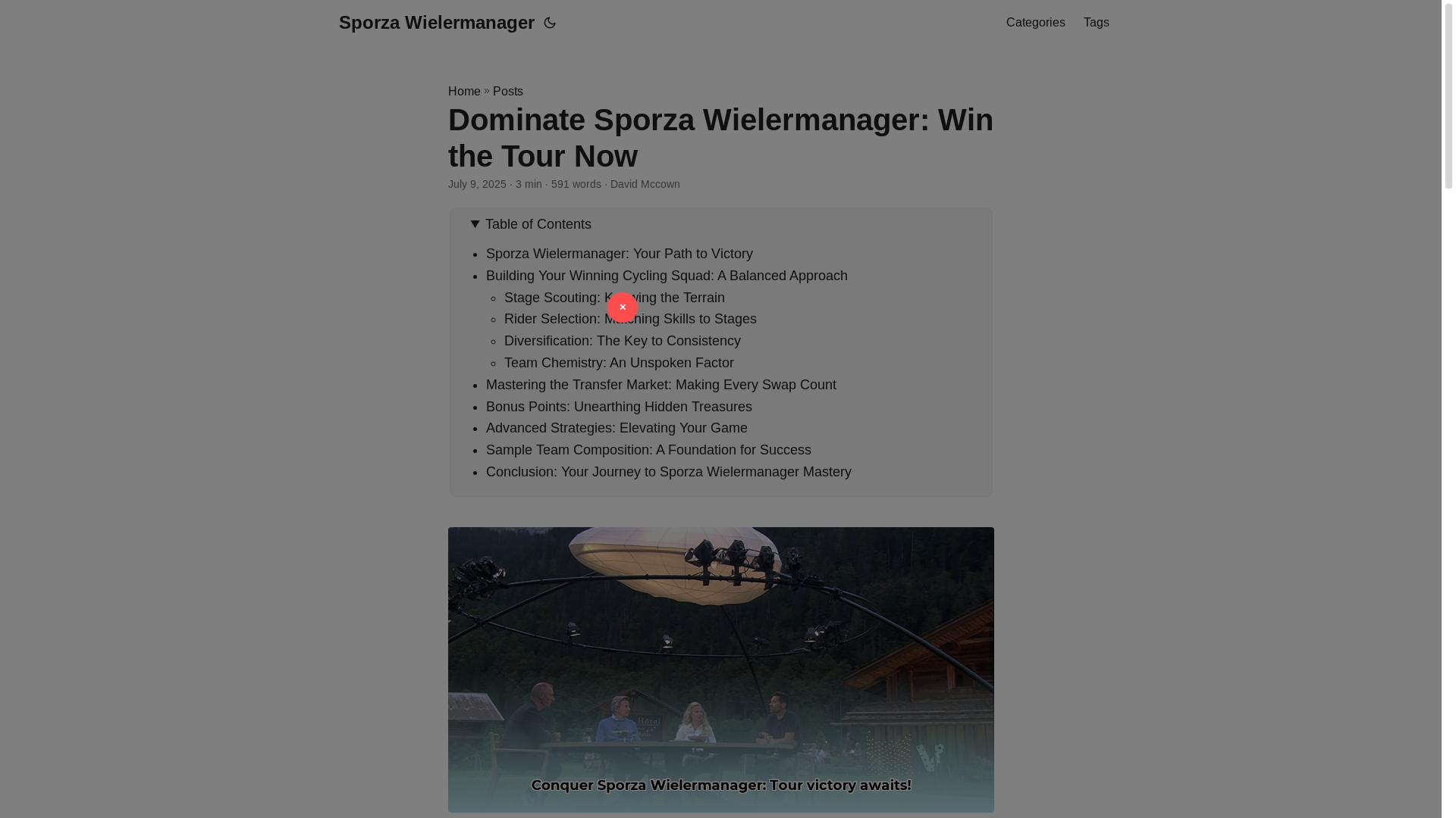 website screenshot of https://sporza-wielermanager.pages.dev/