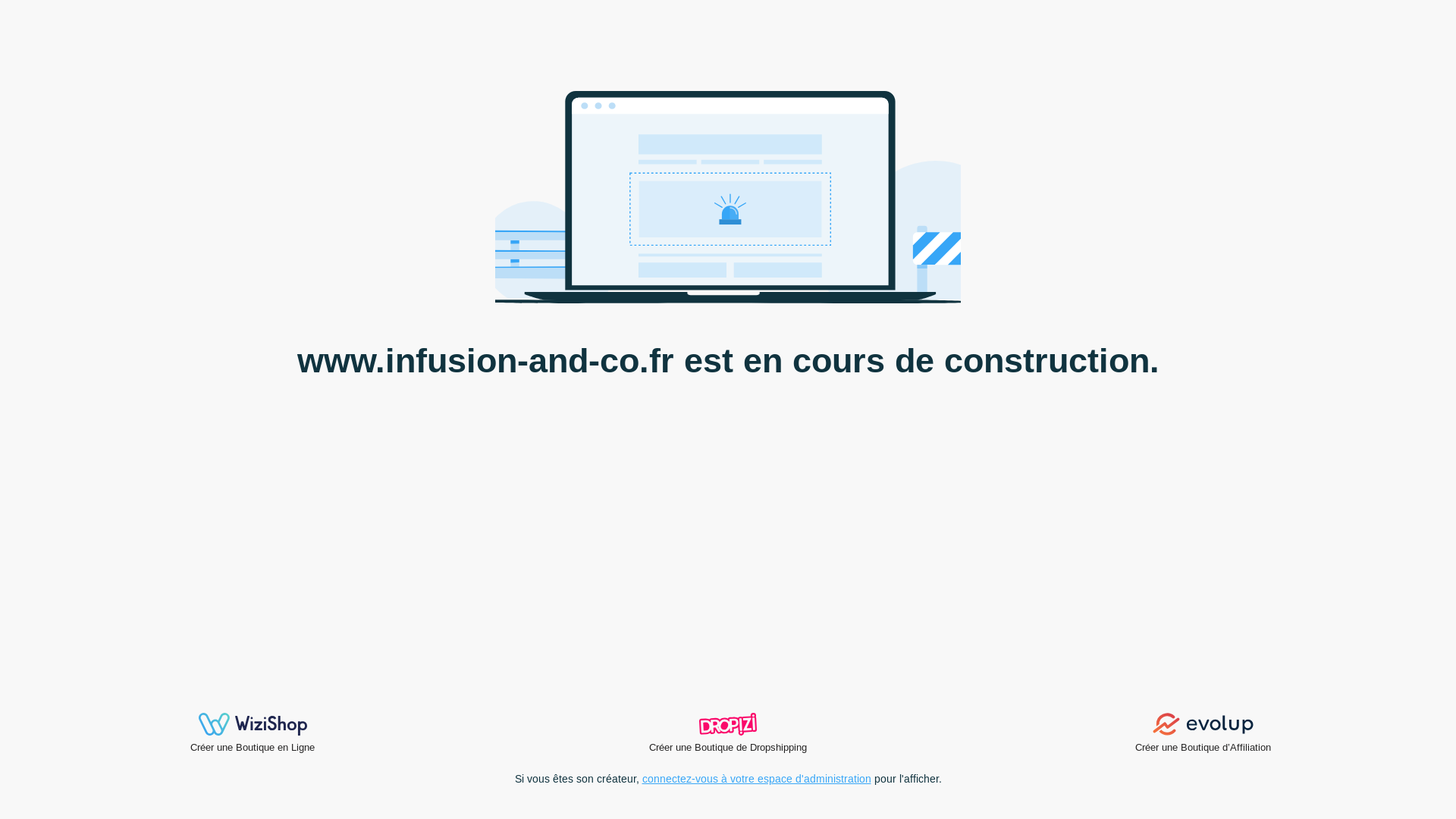 website screenshot of https://infusion-and-co.fr/