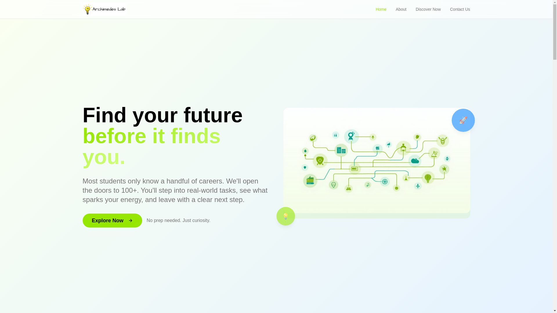 website screenshot of https://explore-my-path.pages.dev/