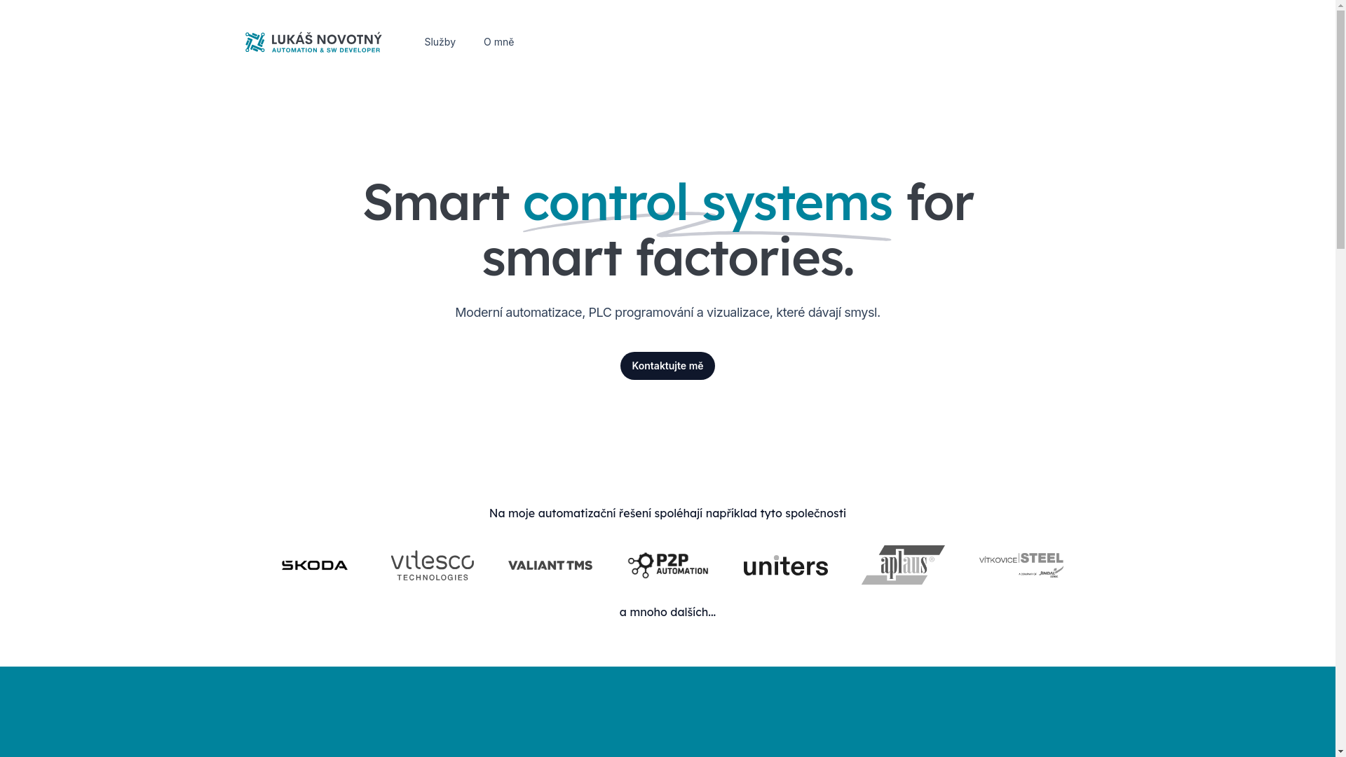 website screenshot of https://lukasnovotny.tech/