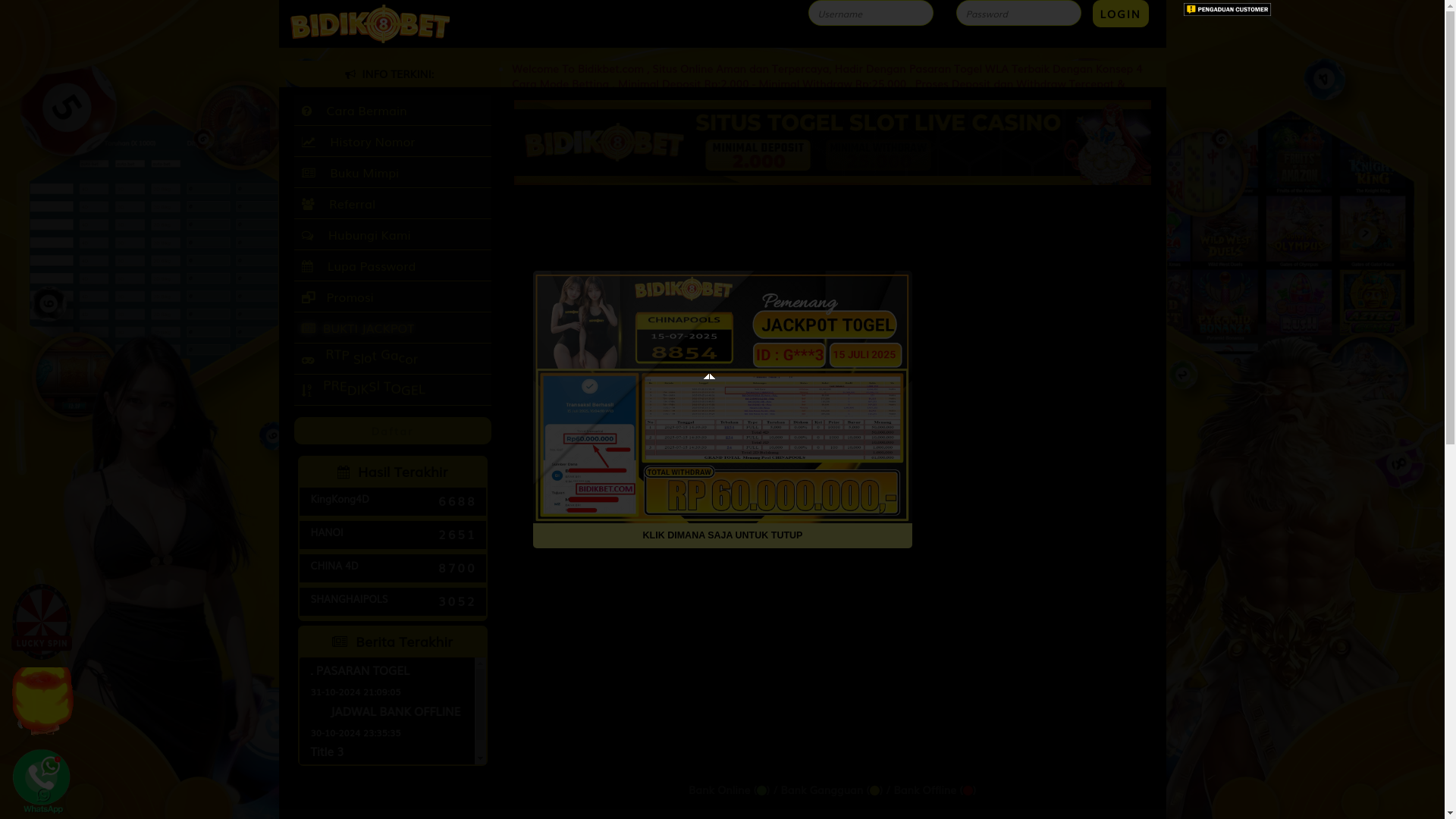 website screenshot of https://rankbidiktinggi.xyz/