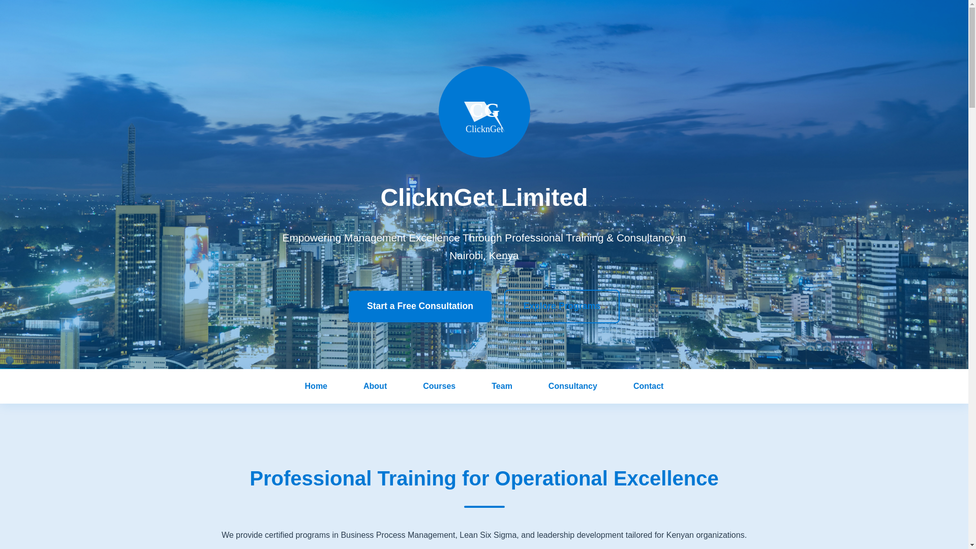 website screenshot of https://clicknget.co.ke/