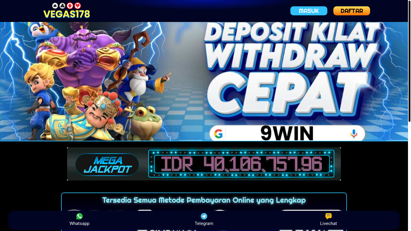 website screenshot of https://vegas178.org/