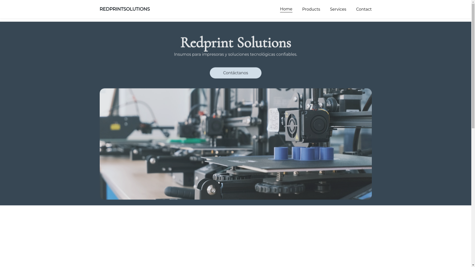 website screenshot of https://redprintsolutions.com/