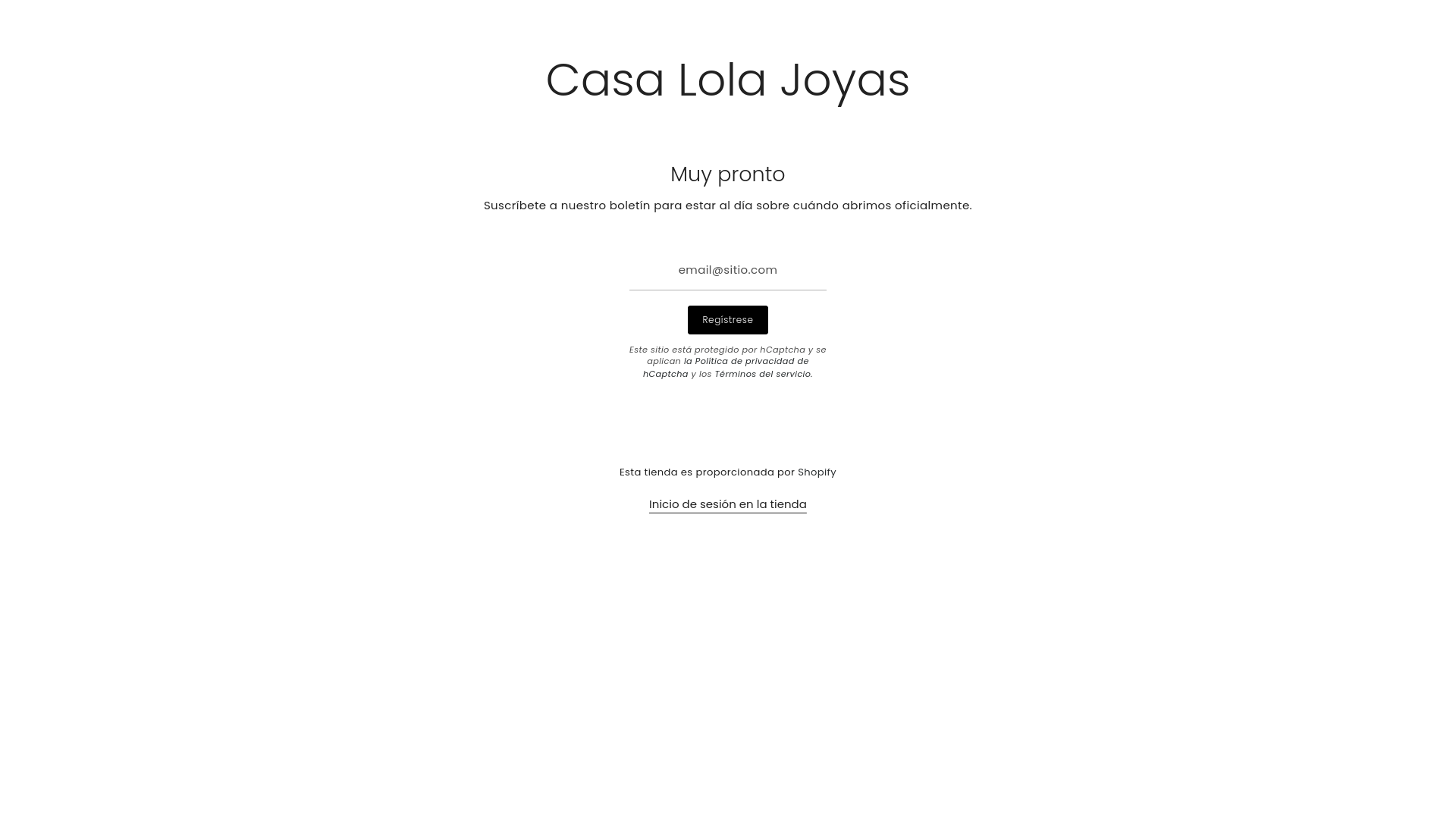 website screenshot of https://casalolajoyas.com/