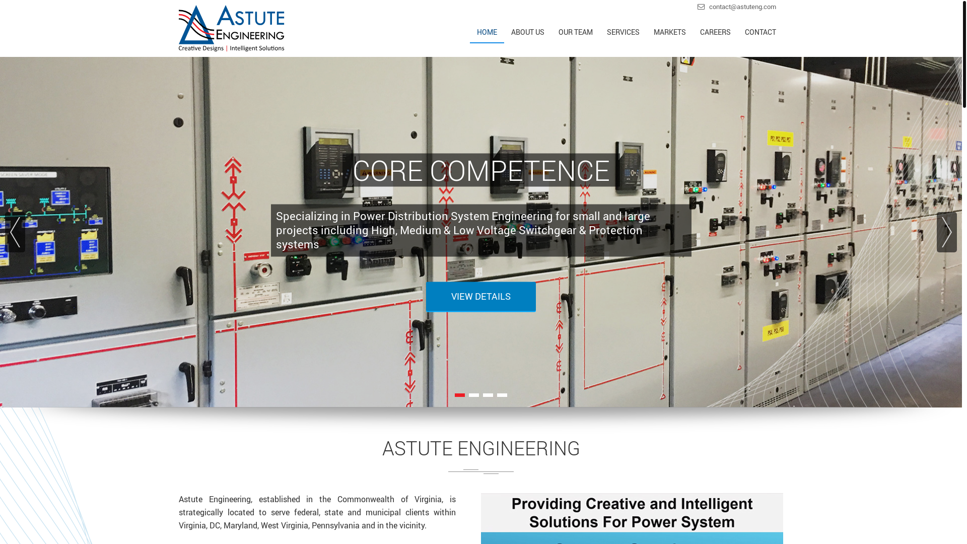 website screenshot of https://astuteng.com/