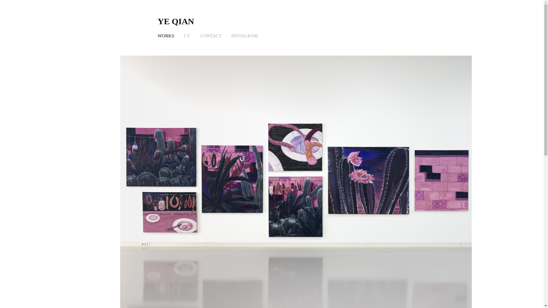 website screenshot of https://yeqian.de/