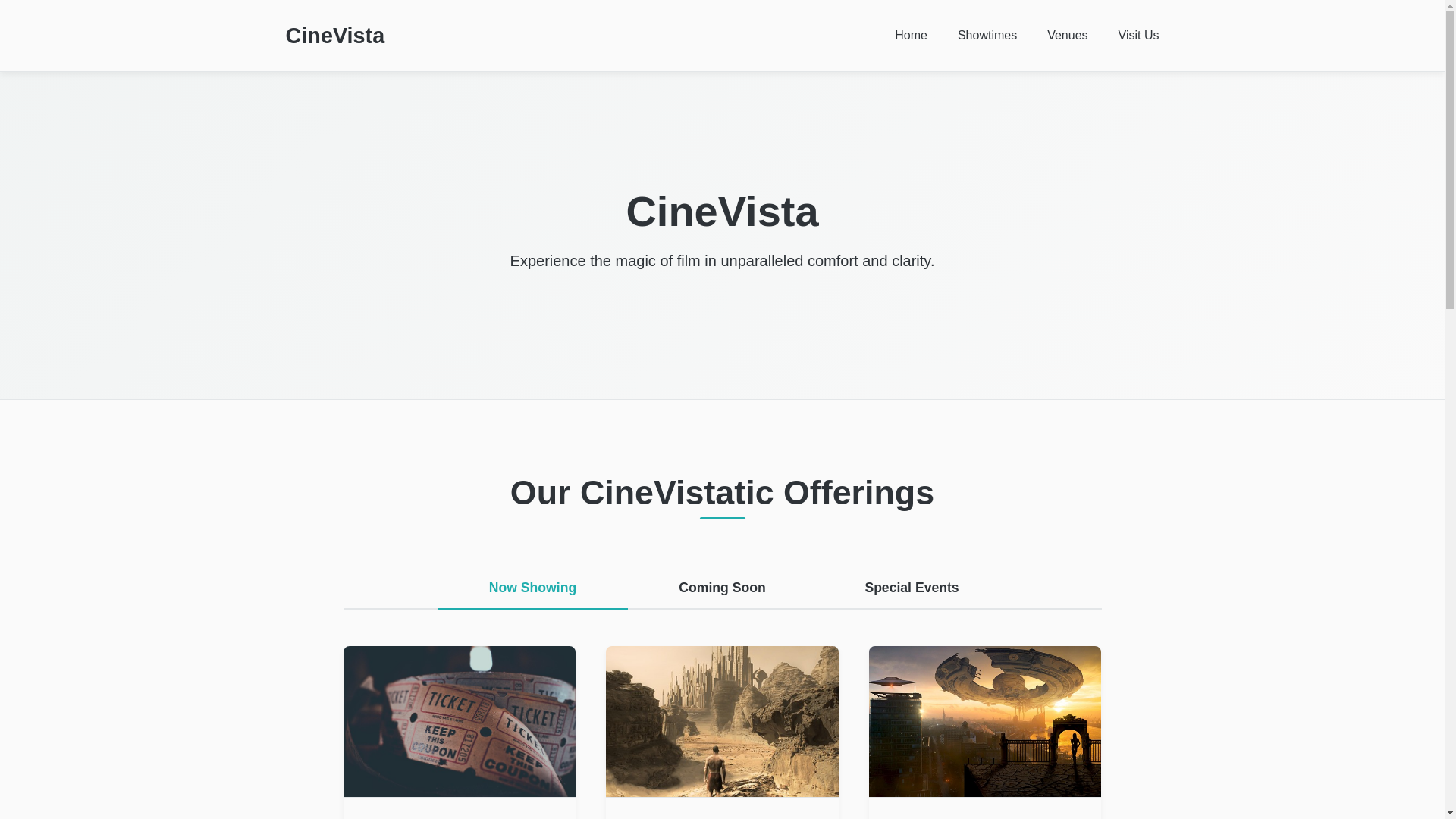 website screenshot of https://cinevista-8be.pages.dev/