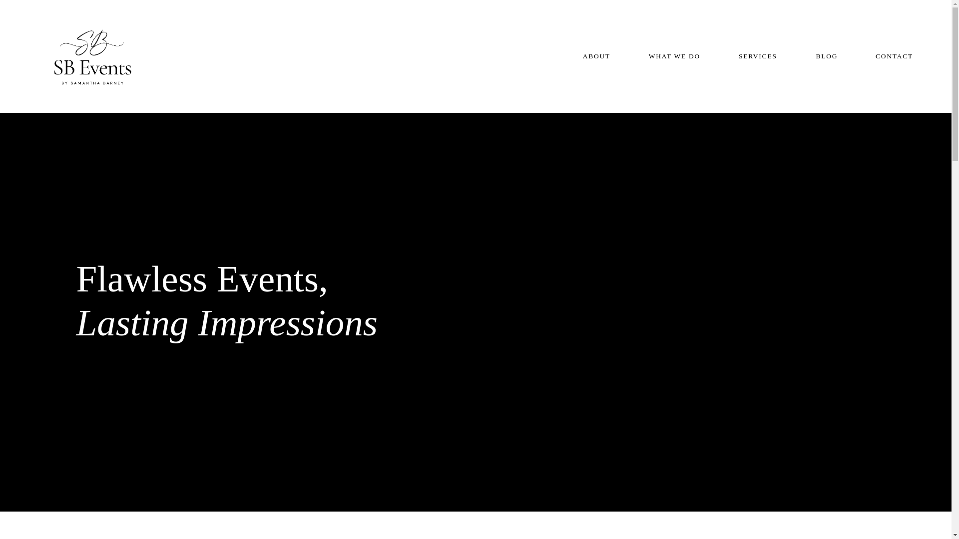 website screenshot of https://sbcustomevents.com/