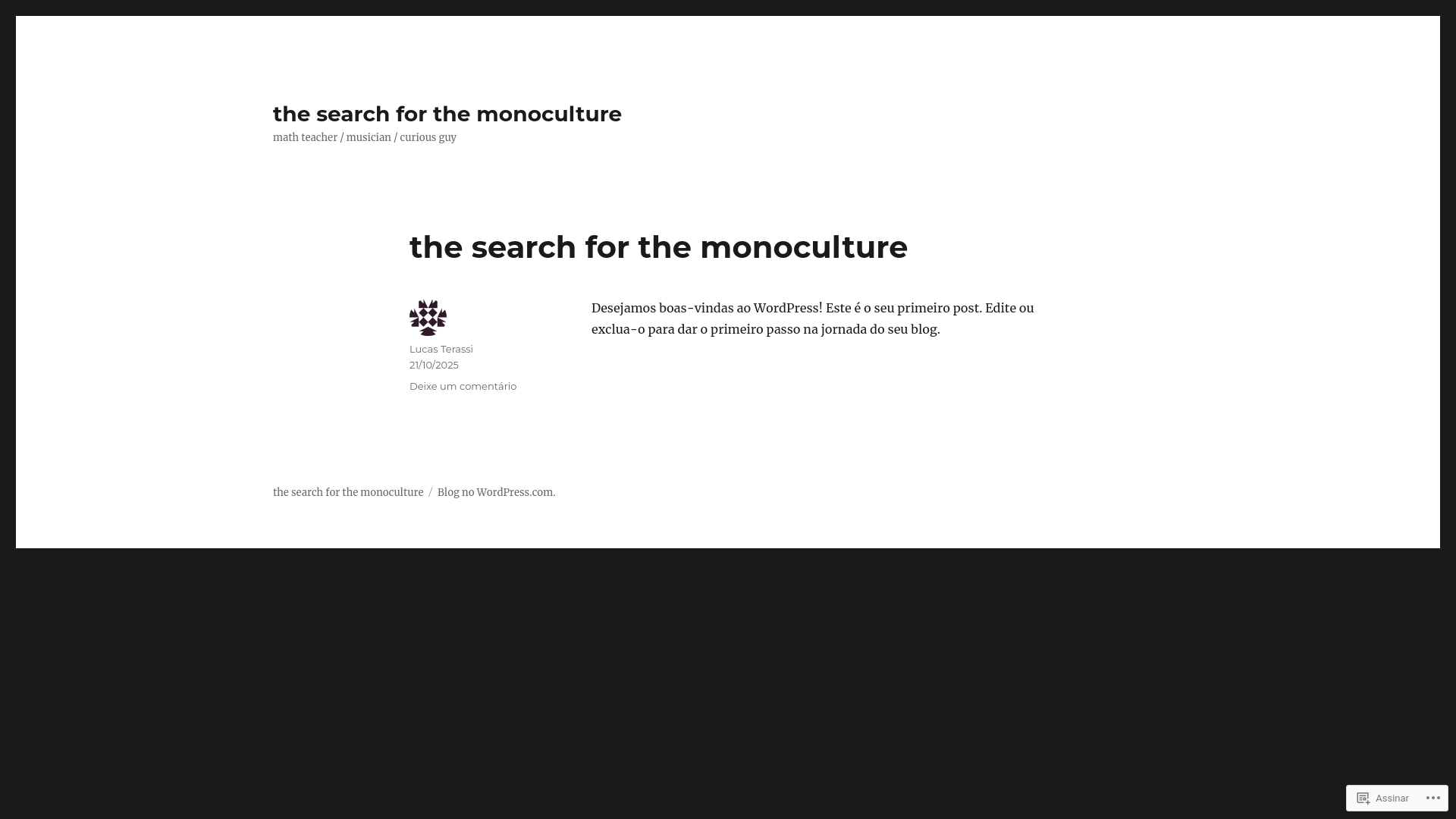 website screenshot of https://terassi.blog/