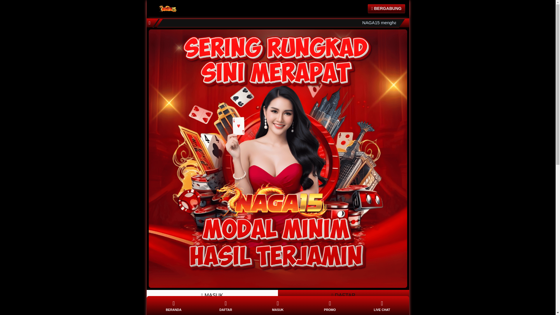 website screenshot of https://naga15play.online/