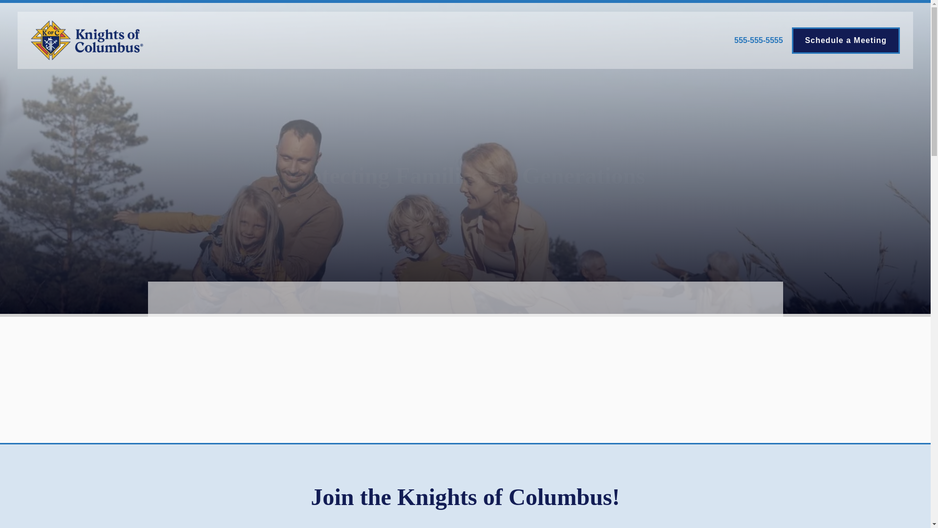 website screenshot of https://kofc-agent-andrew-burke.pages.dev/