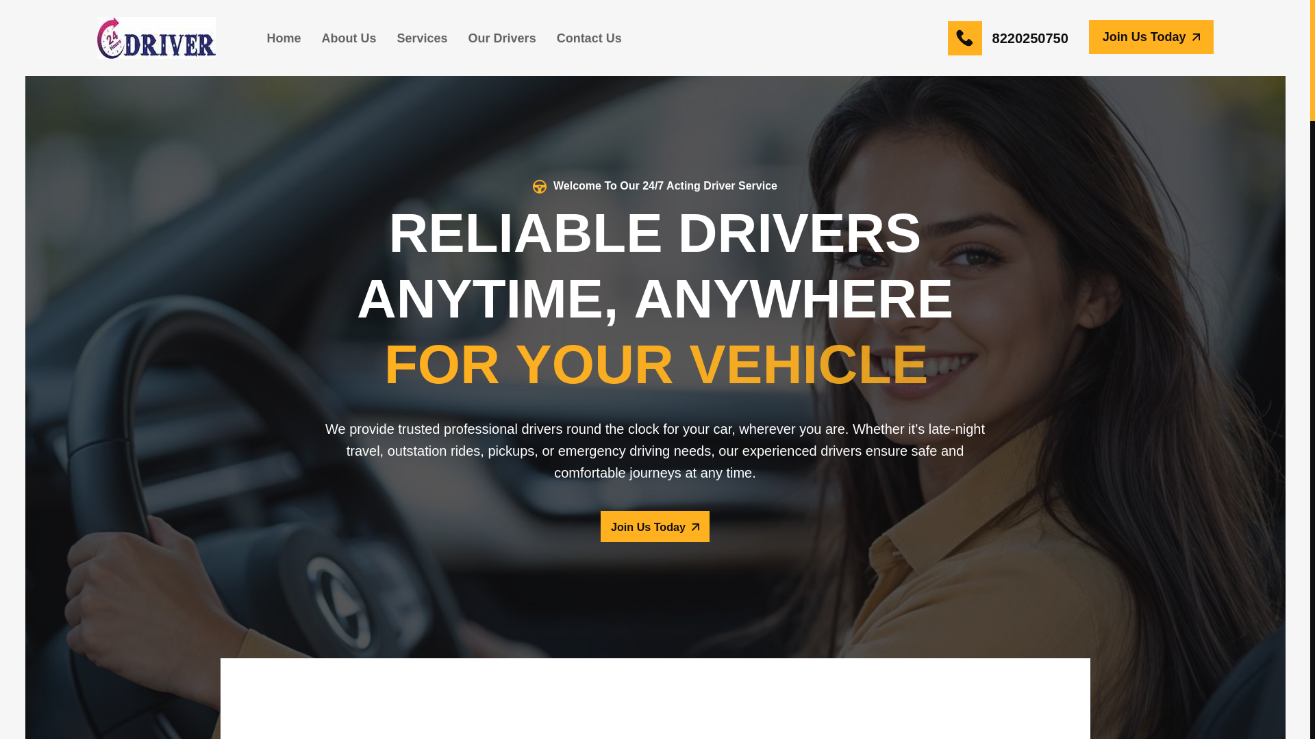 website screenshot of https://24hrsdriver.xyz/