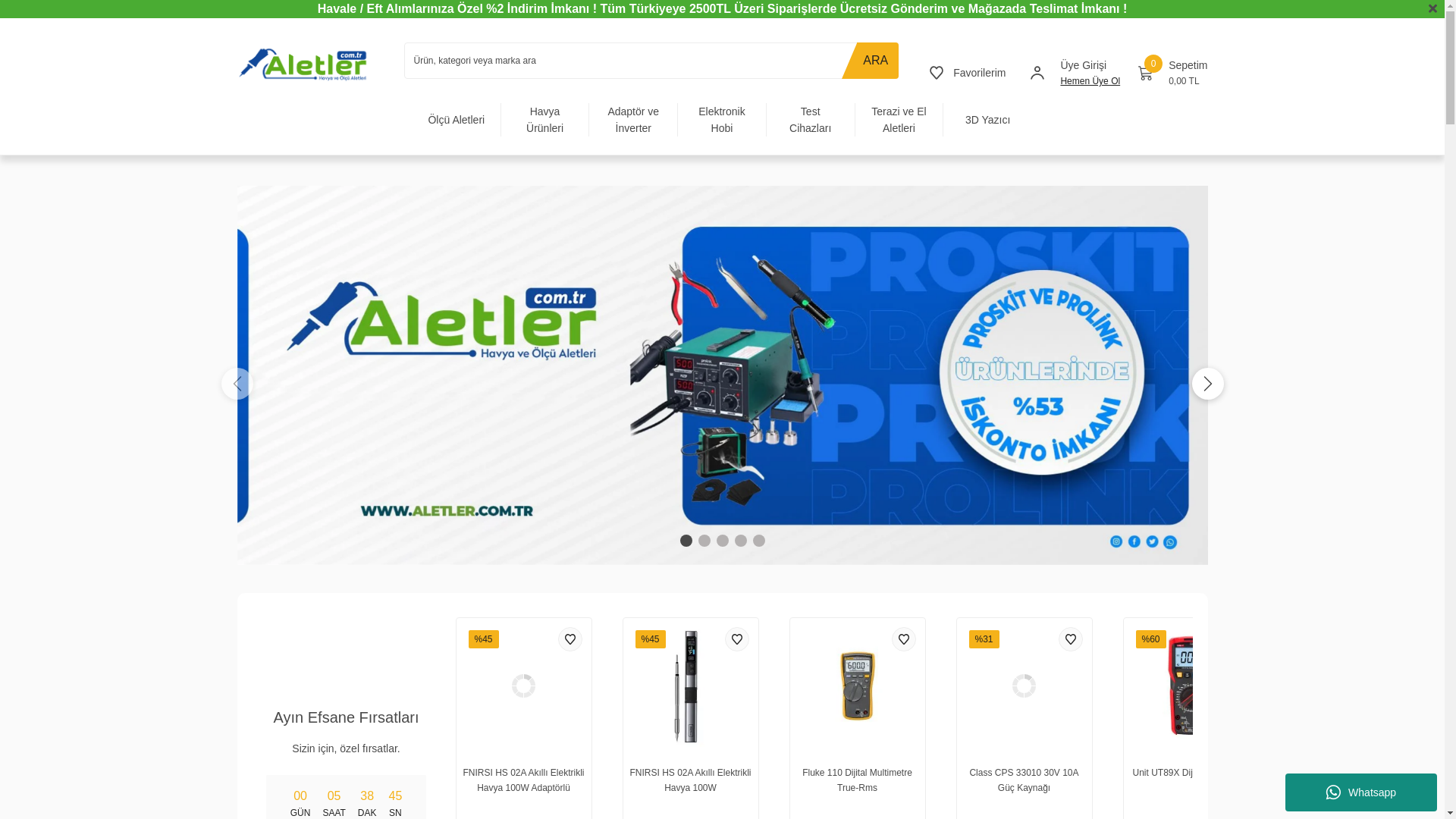 website screenshot of https://aletler.com.tr/