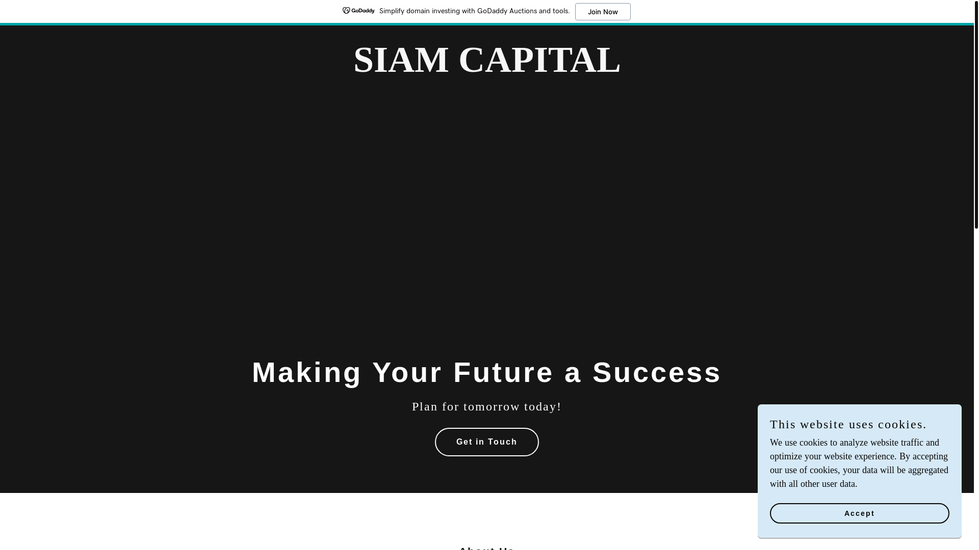 website screenshot of https://siamcapitalglobal.com/