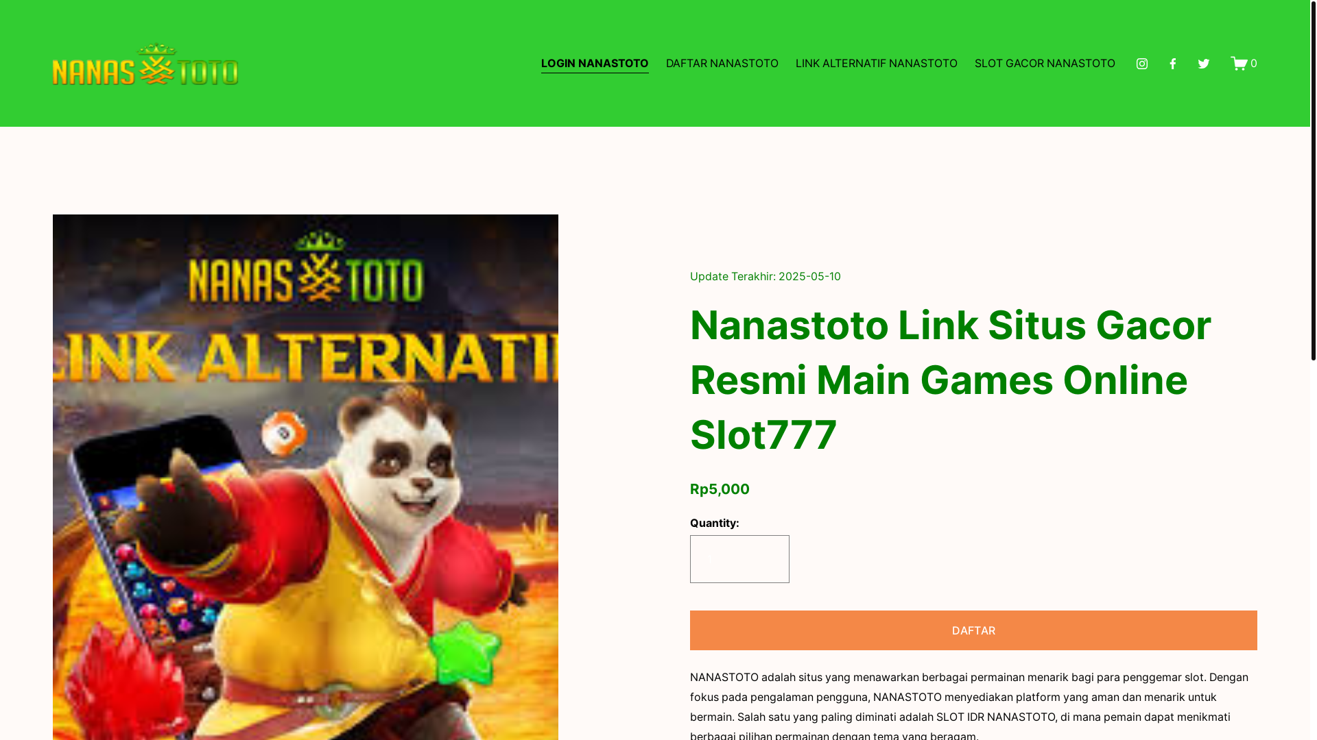 website screenshot of https://ext-lp-nanastoto.pages.dev/
