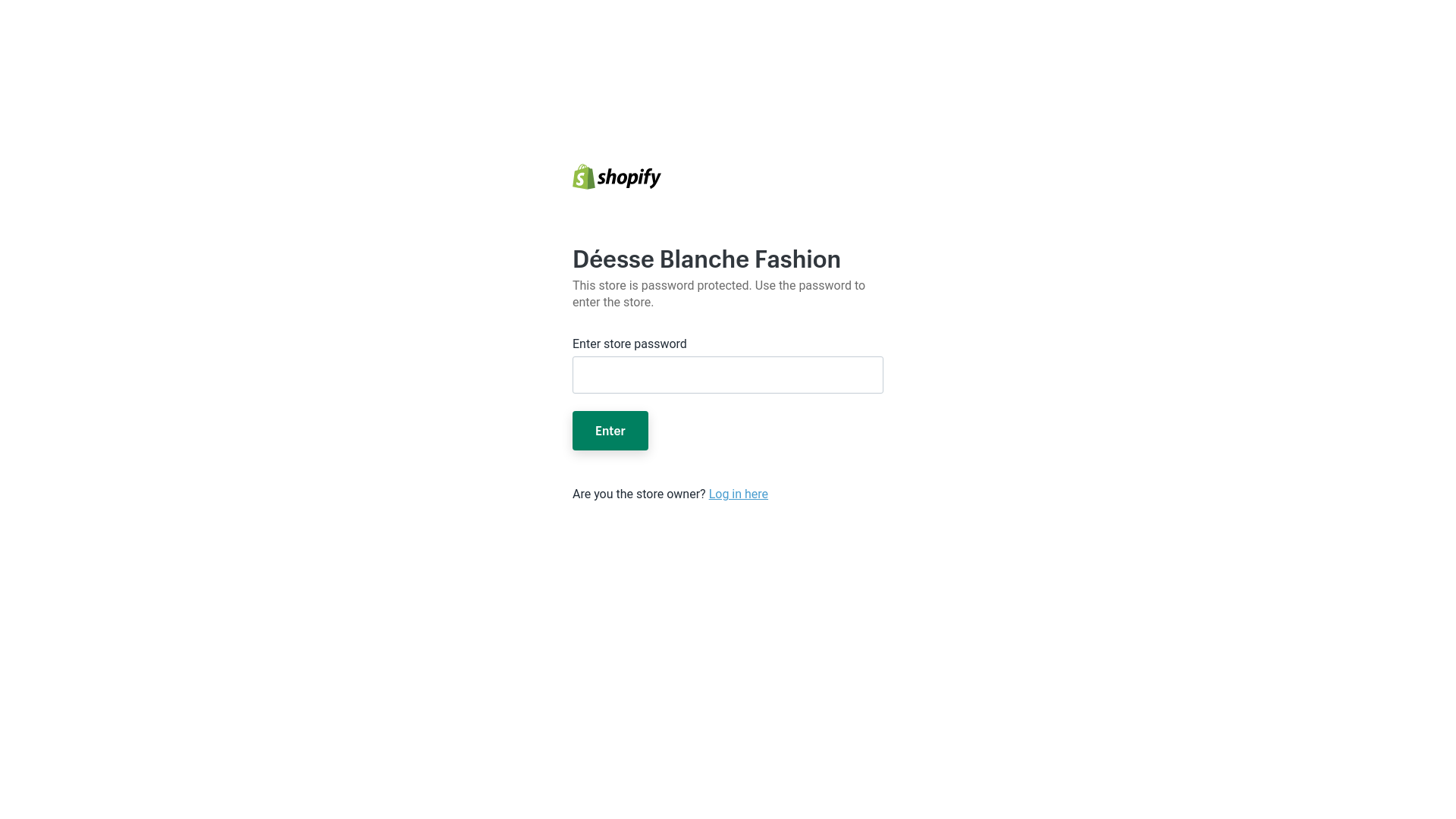 website screenshot of https://deesseblanchefashion.com/