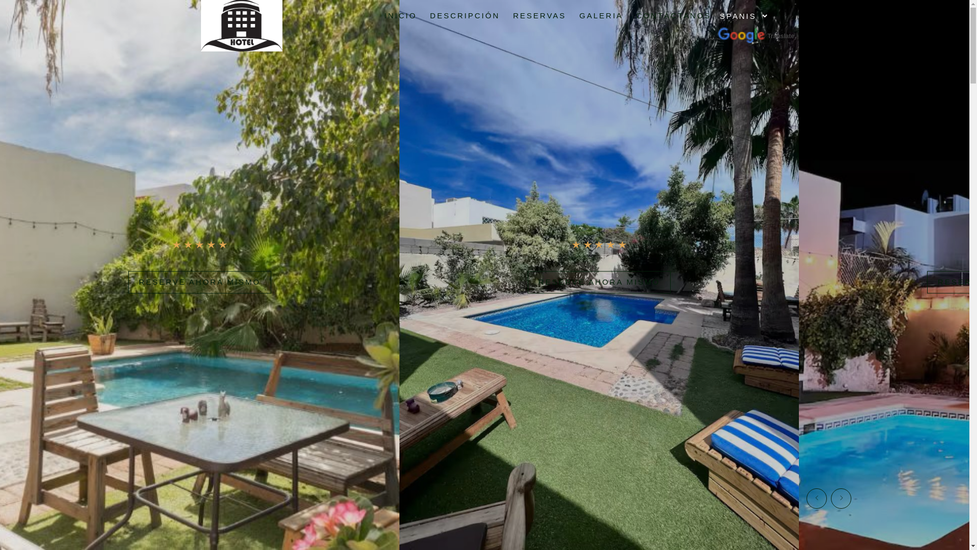 website screenshot of https://casajardineslapazbcs.com/