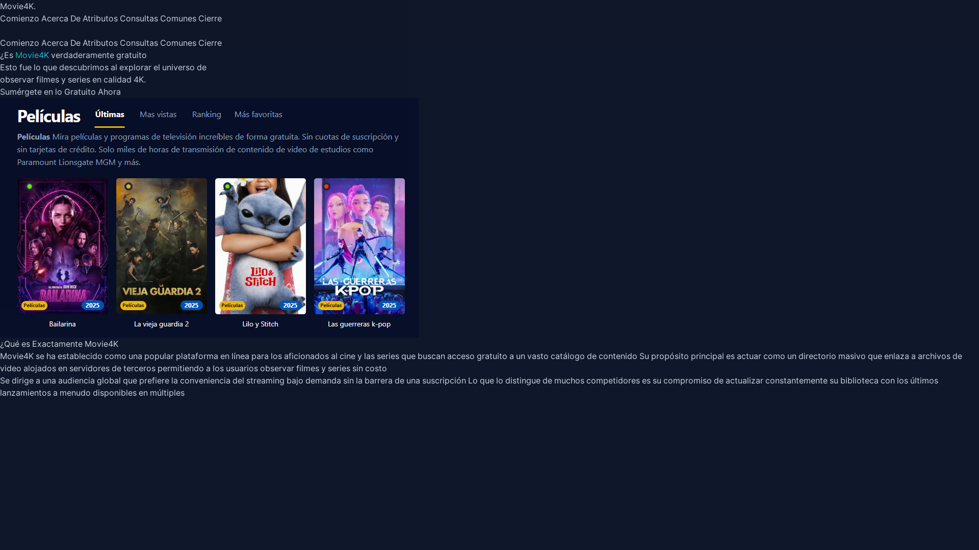 website screenshot of https://movie4k-e1az.pages.dev/