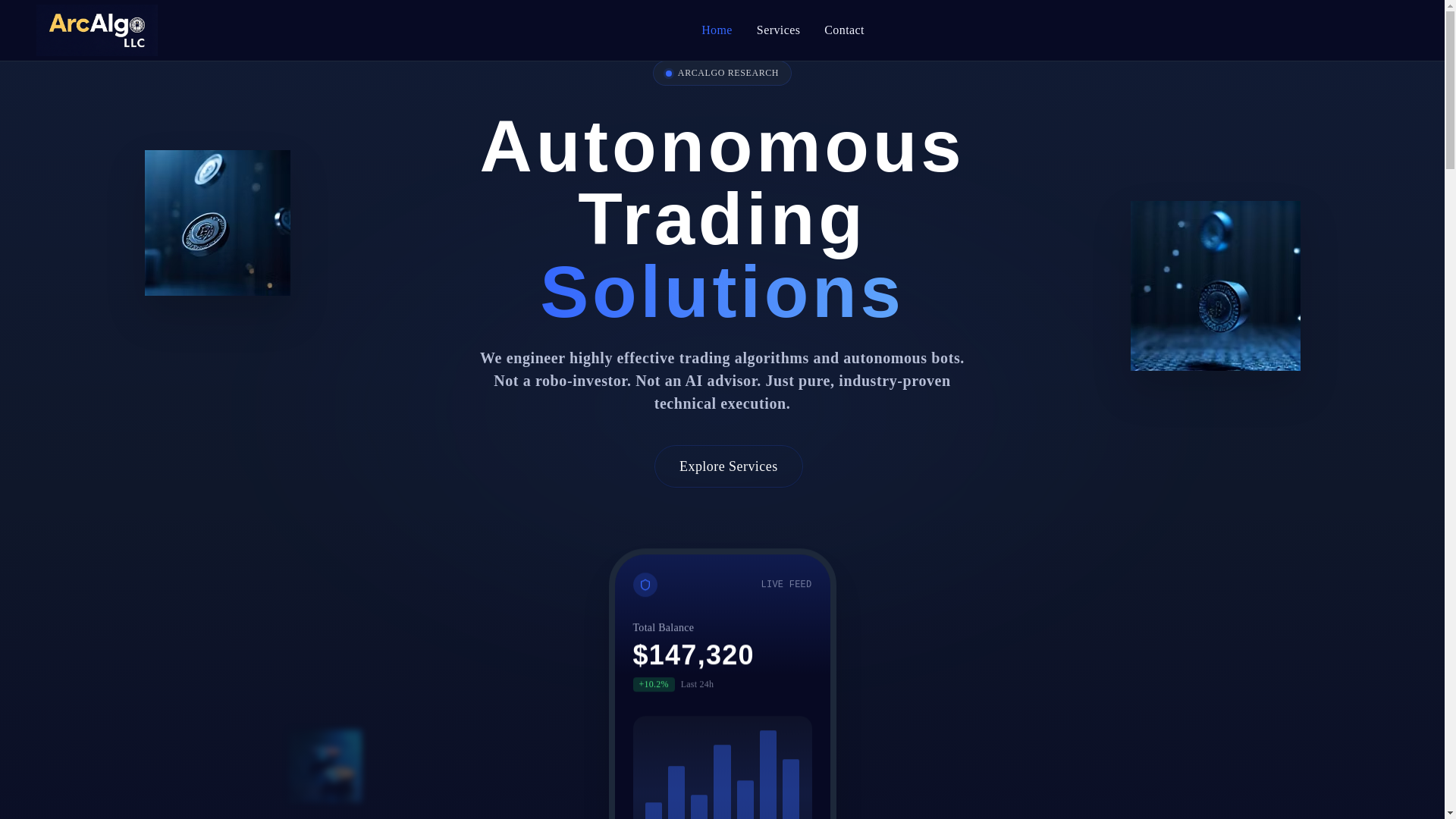 website screenshot of https://arcalgolab.com/