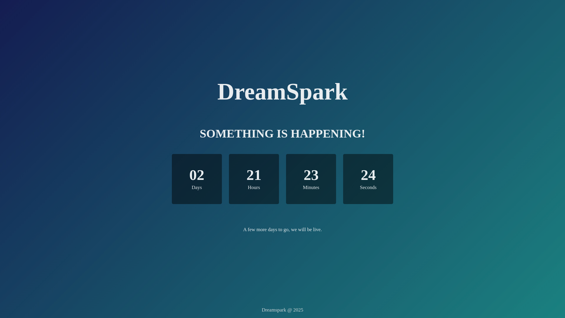 website screenshot of https://dreamspark.work/
