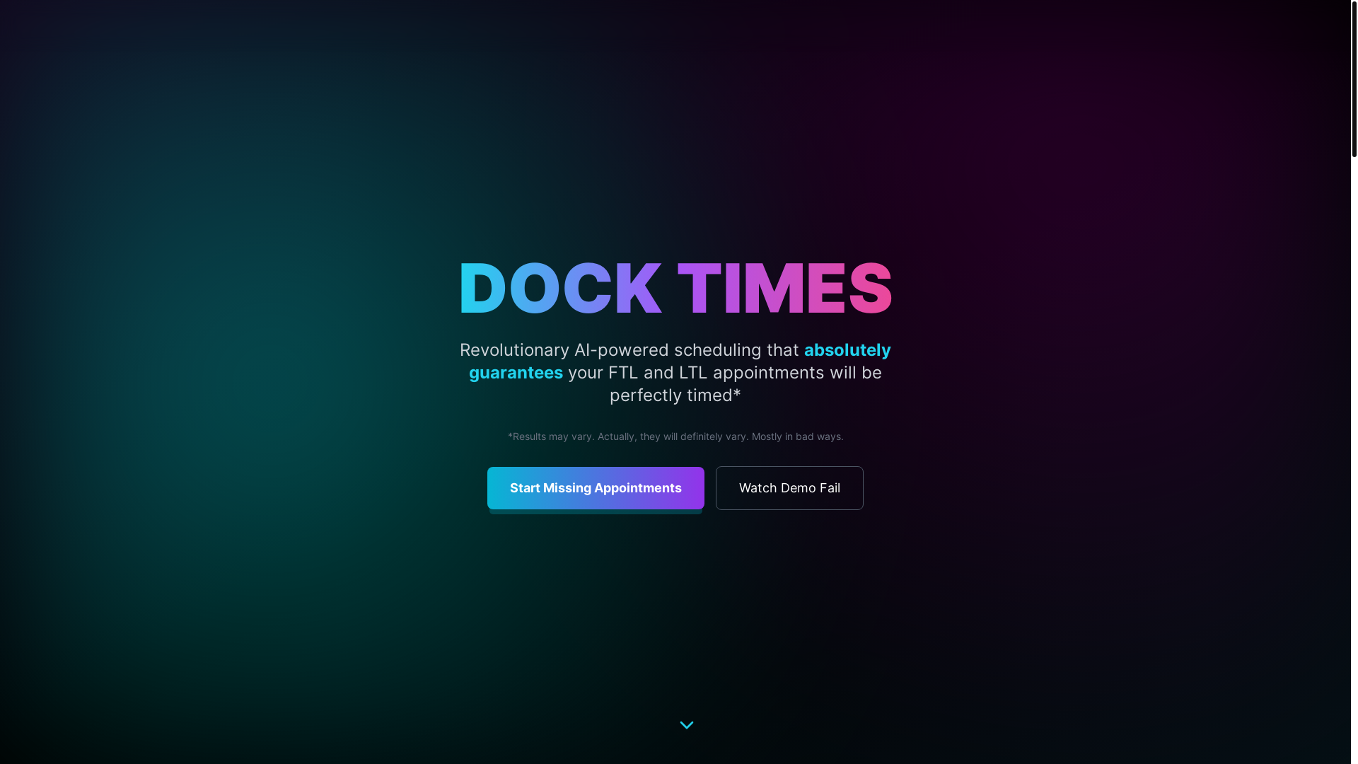 website screenshot of https://docktimesplatform.com/