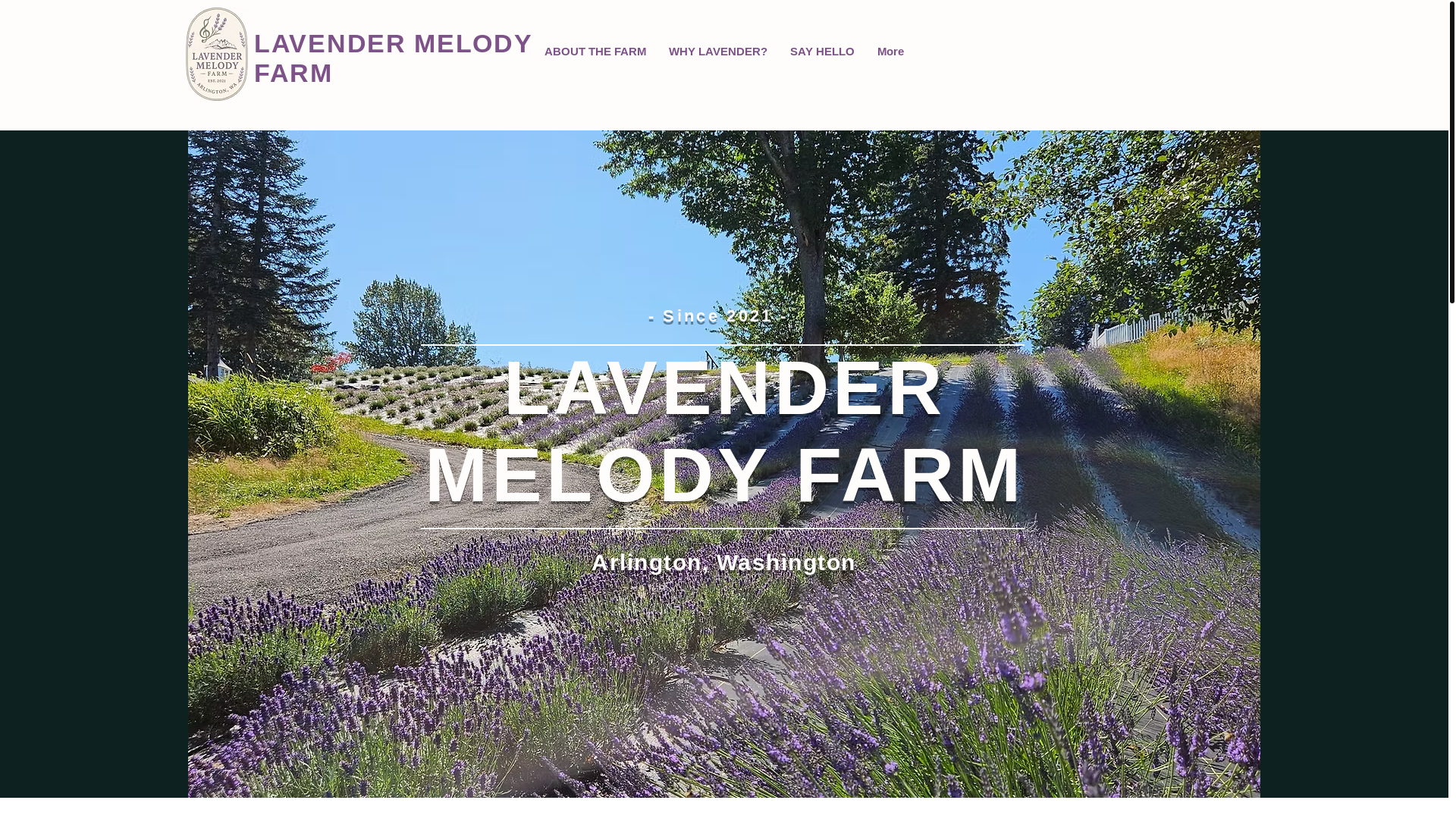 website screenshot of https://lavendermelodyfarm.com/