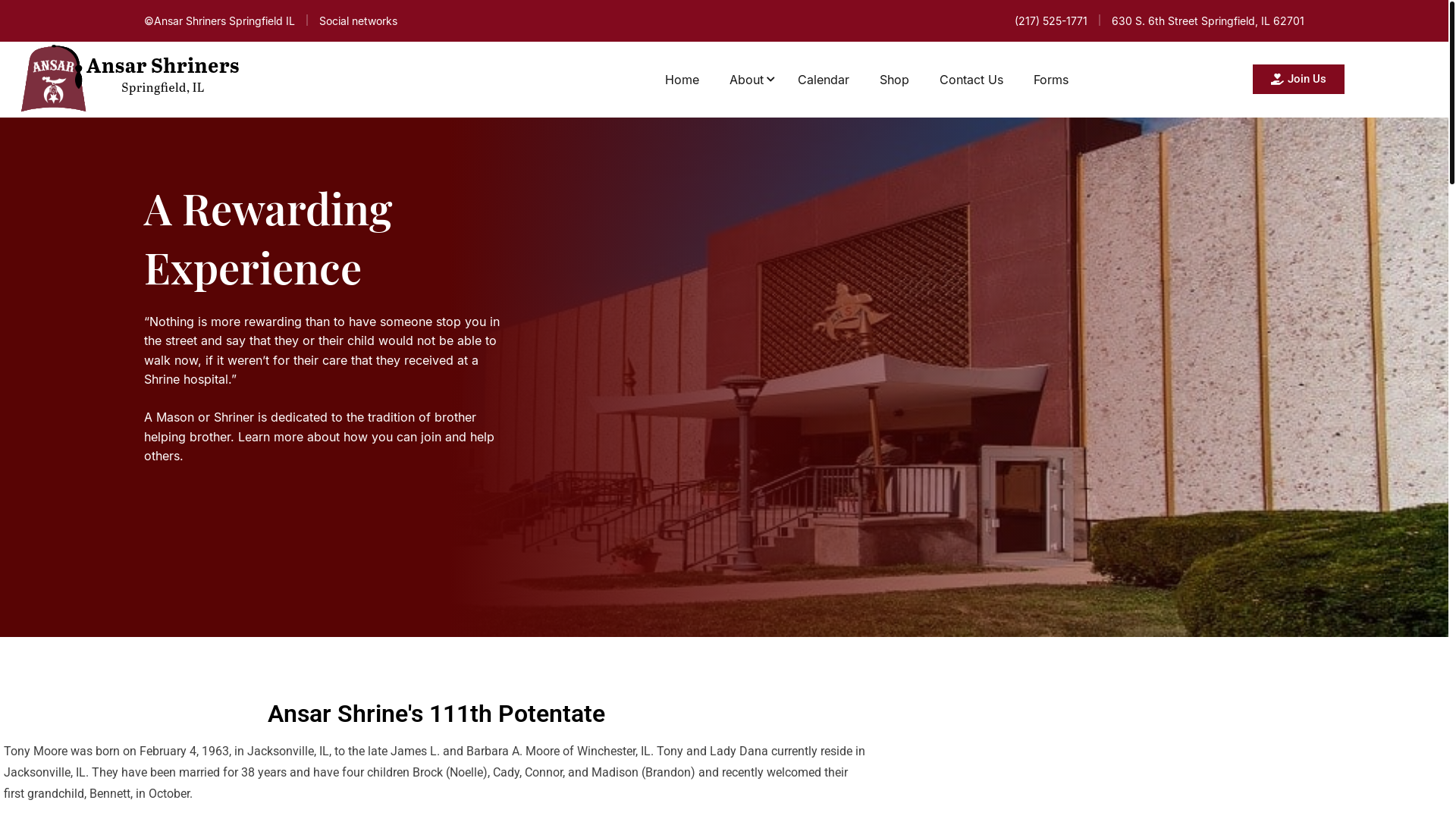 website screenshot of https://ansarshrine.com/