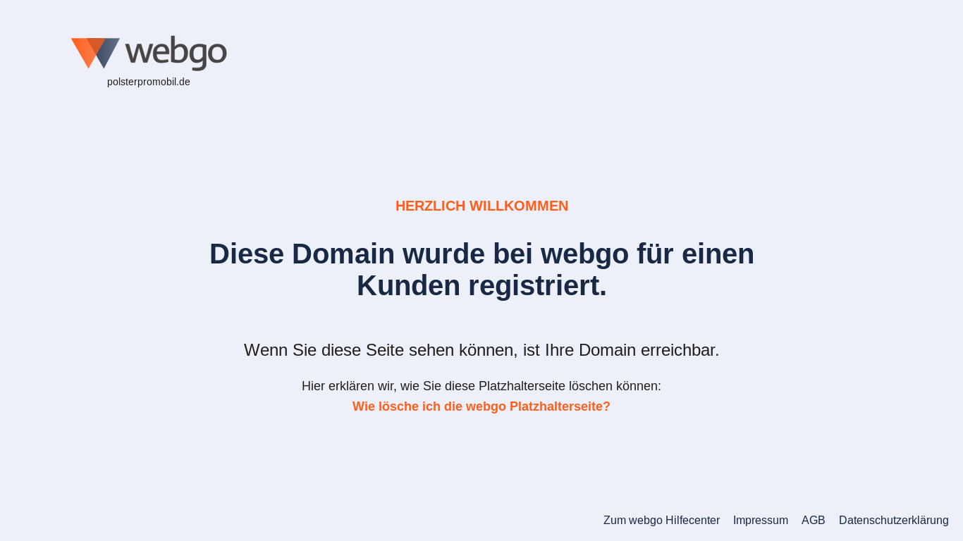 website screenshot of https://polsterpromobil.de/