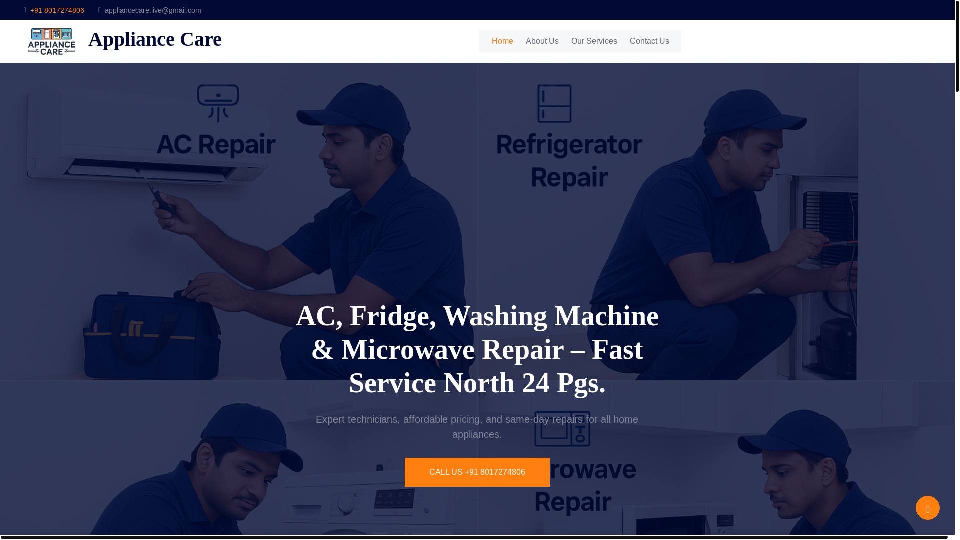 website screenshot of https://appliance-care.store/