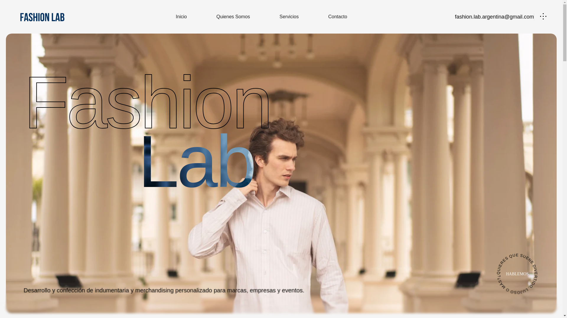 website screenshot of https://fashionlab.com.ar/