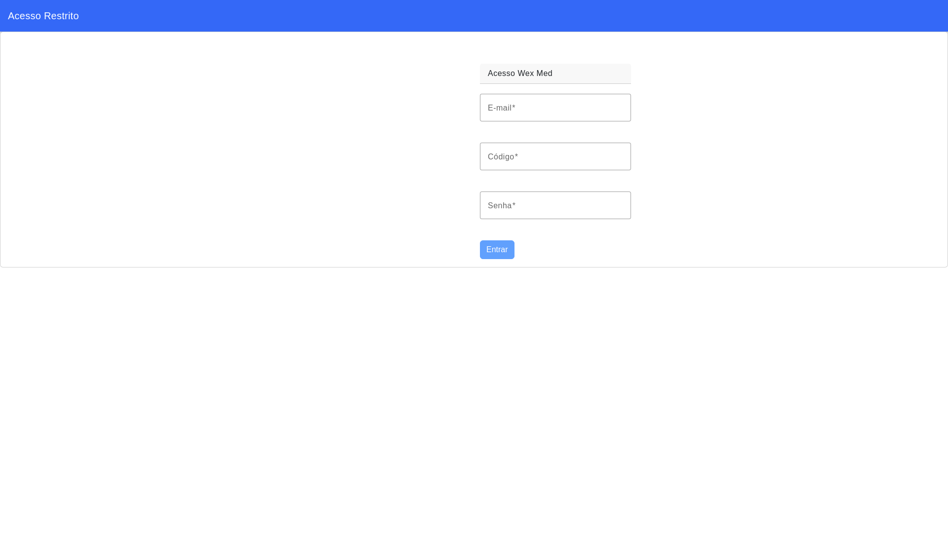 website screenshot of https://wexmed.com.br/