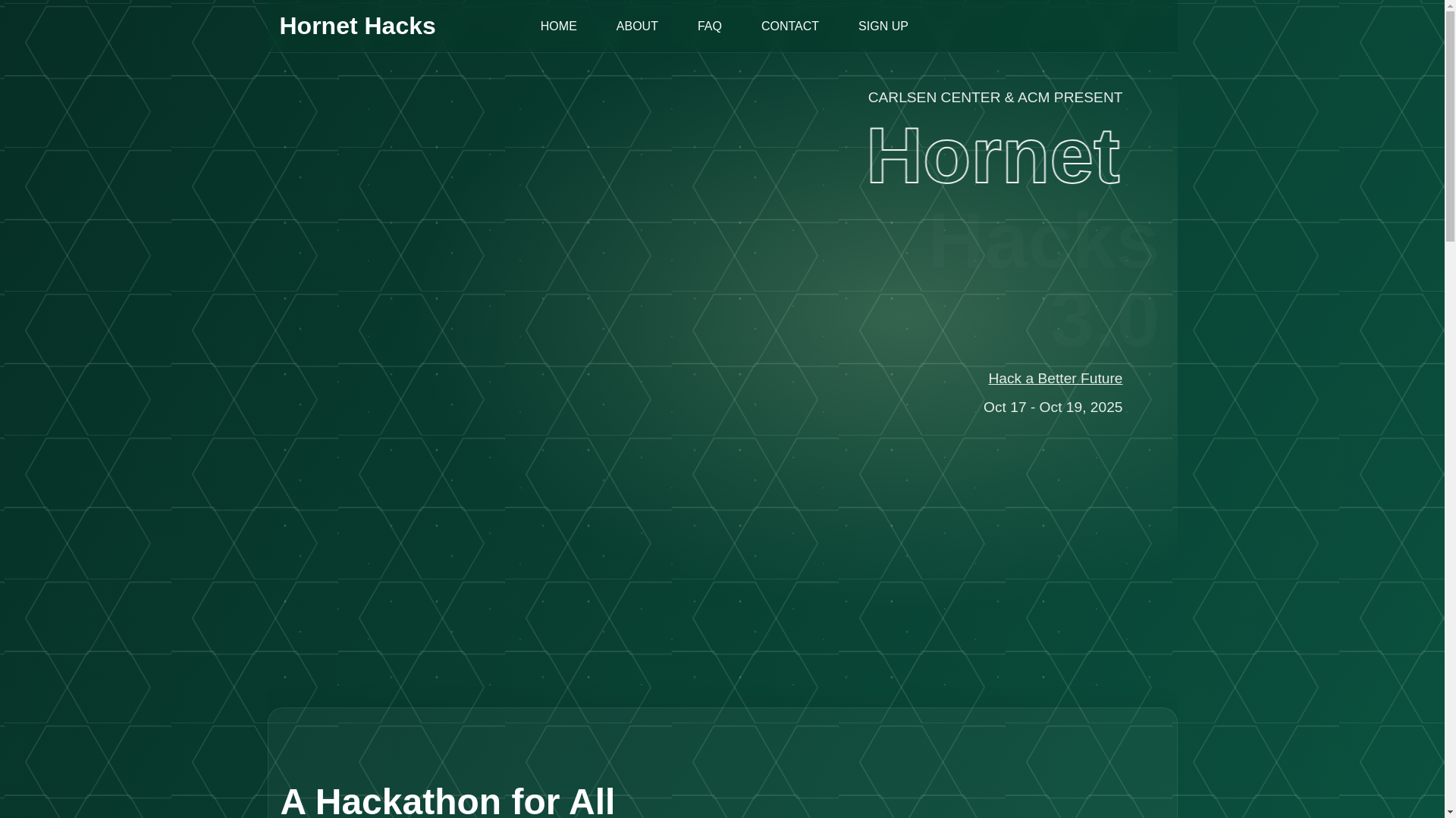 website screenshot of https://hornet-hacks.pages.dev/