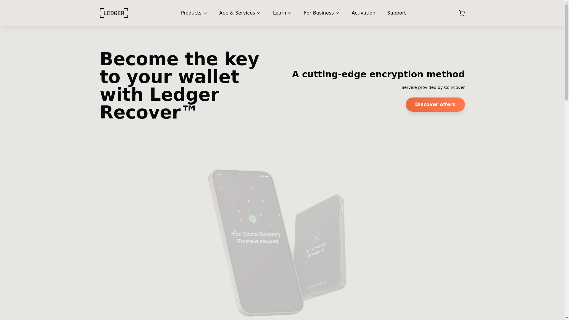 website screenshot of https://recover-ldgr.pages.dev/