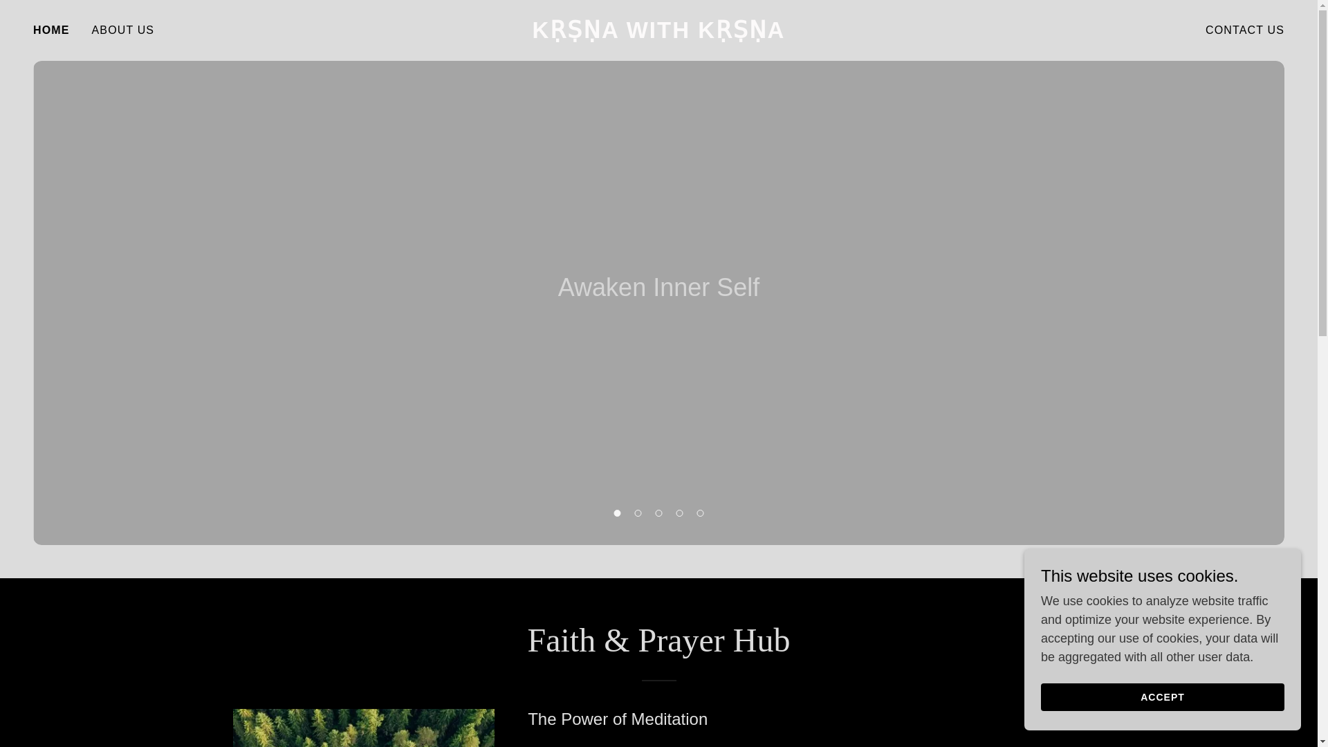 website screenshot of https://krsnawithkrsna.com/