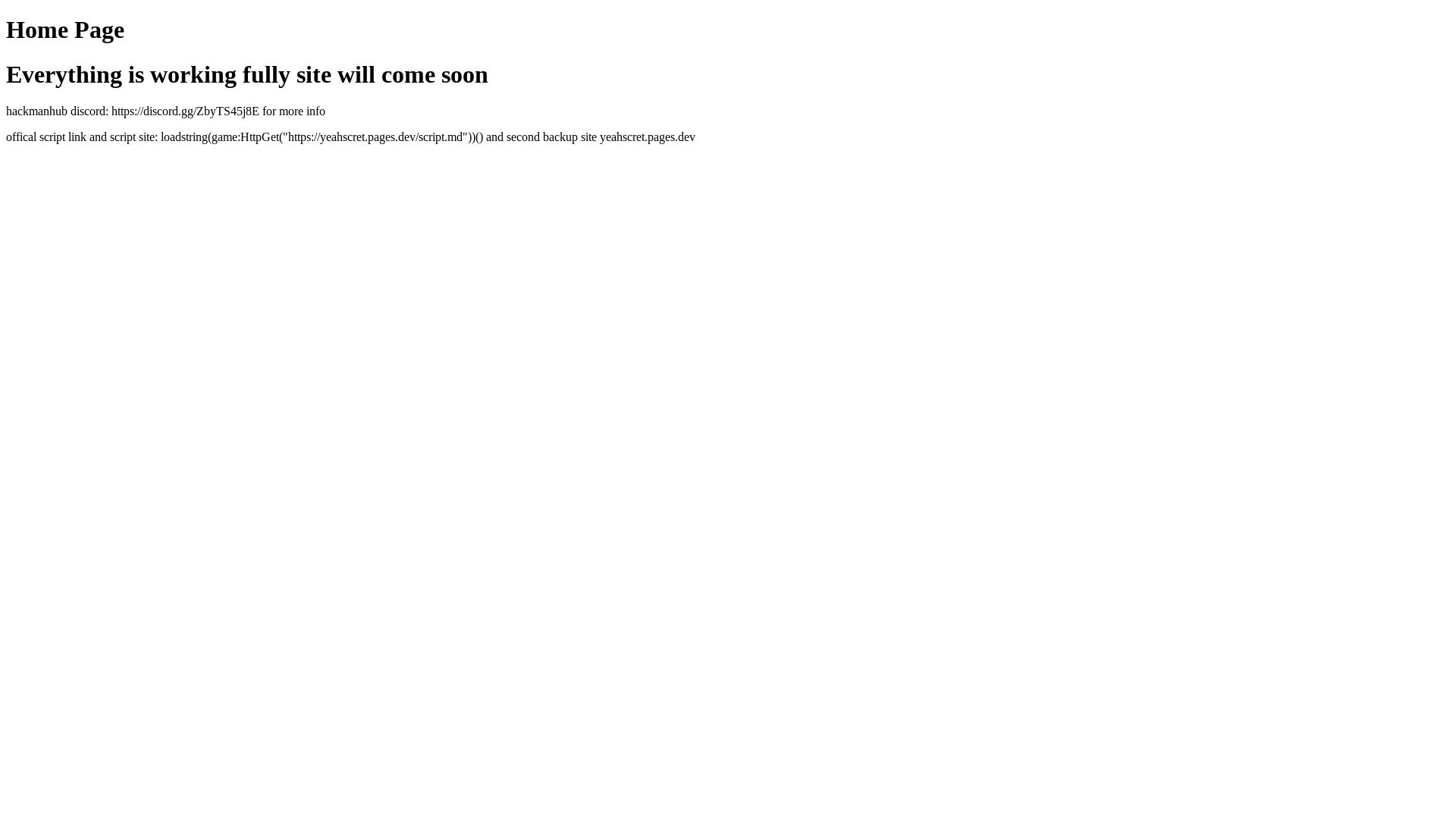 website screenshot of https://hackmanhubscriptbase.pages.dev/