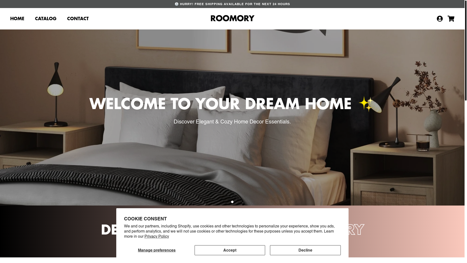 website screenshot of https://room-ory.space/