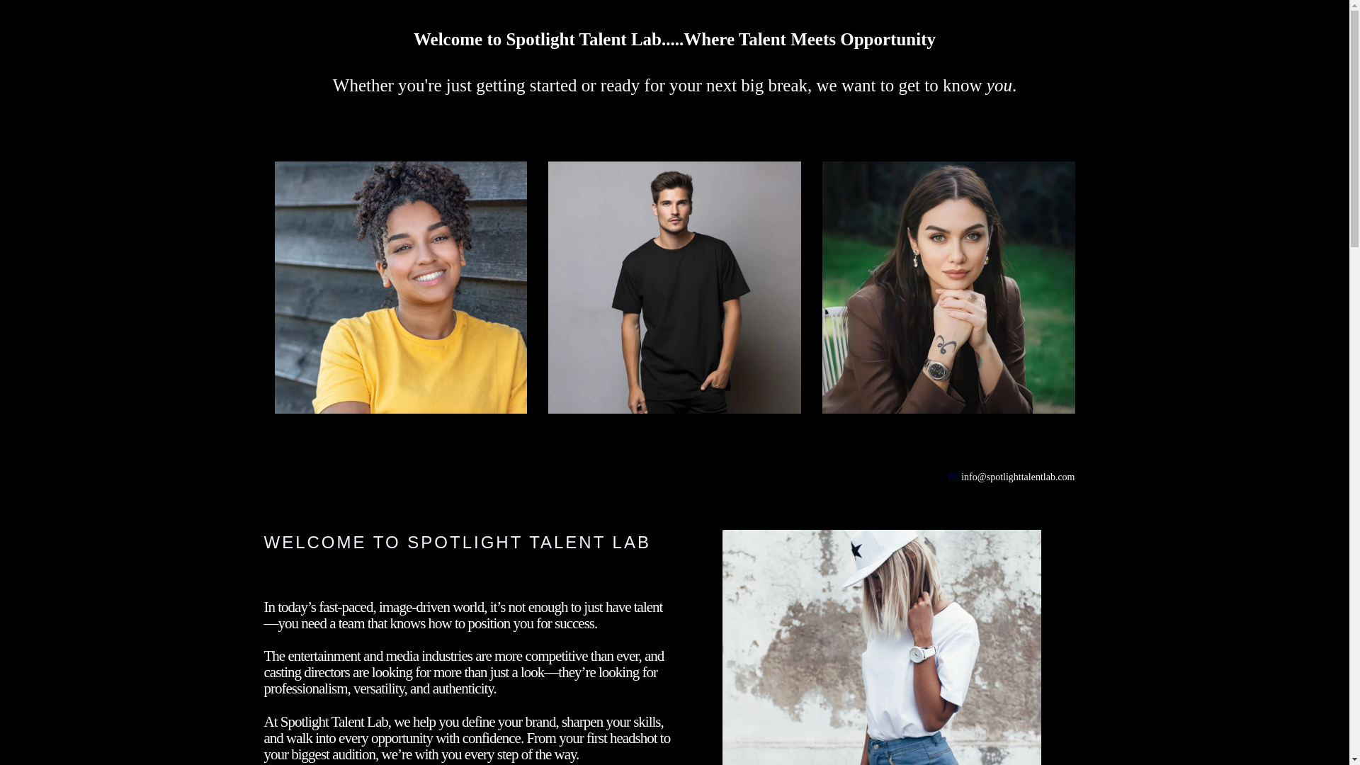 website screenshot of https://spotlighttalentlab.com/