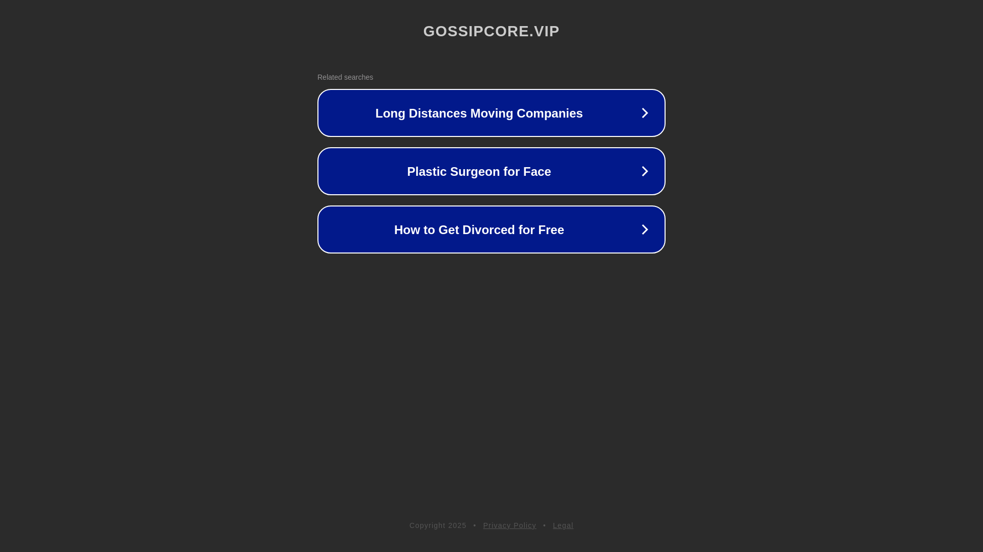 website screenshot of https://gossipcore.vip/