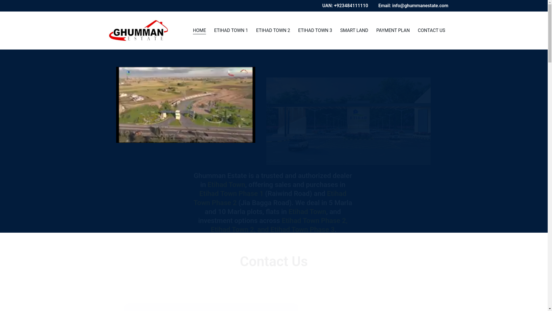 website screenshot of https://ghumman-estate.com/