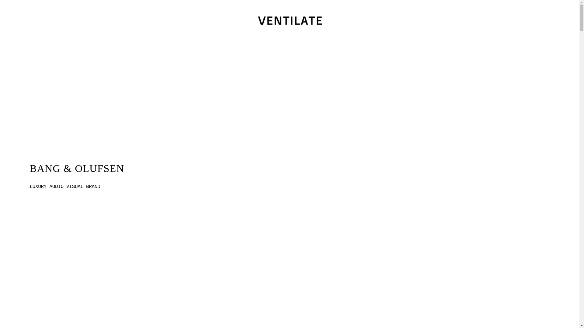 website screenshot of https://ventilate.agency/