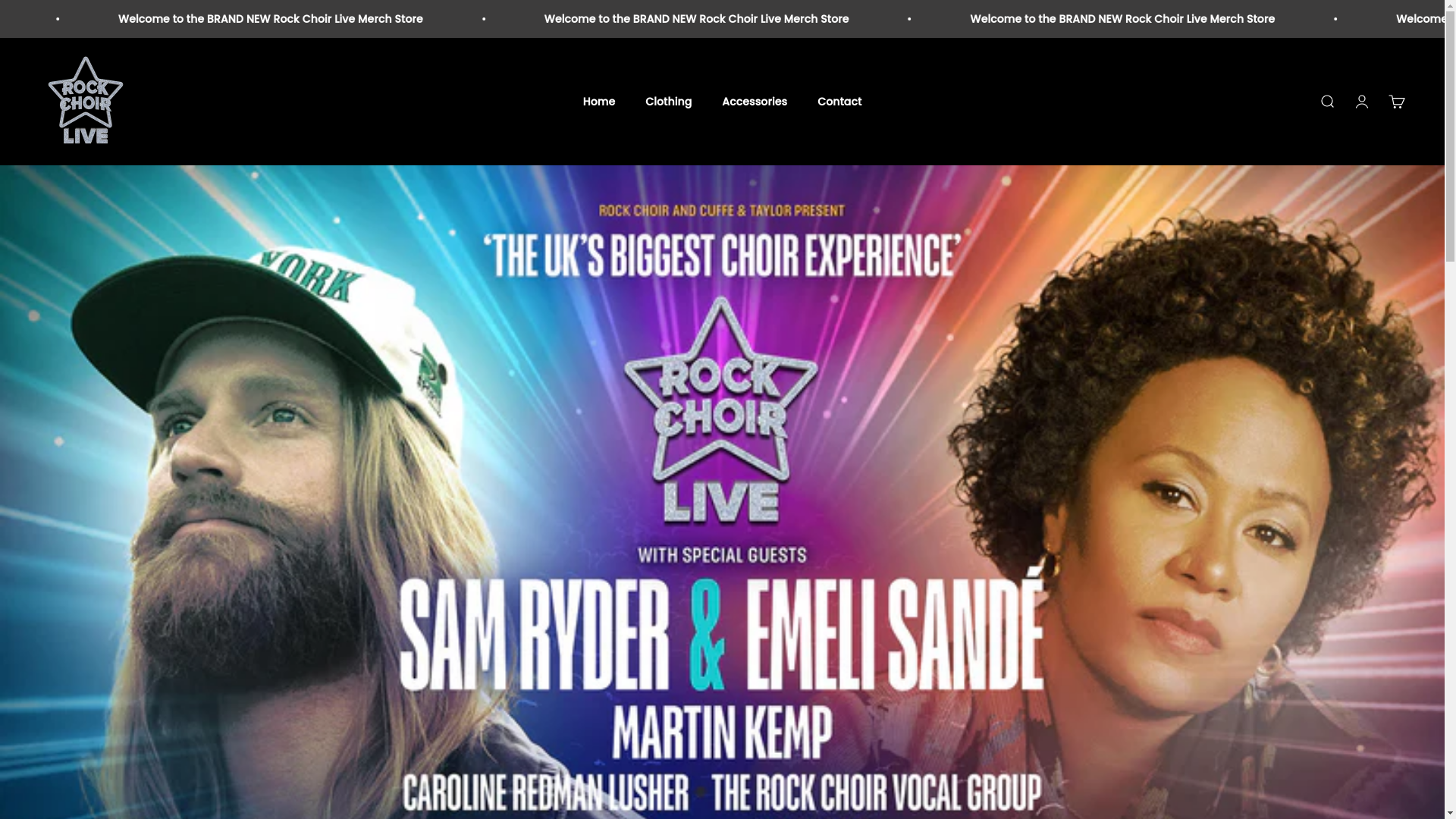 website screenshot of https://rockchoirlive.store/