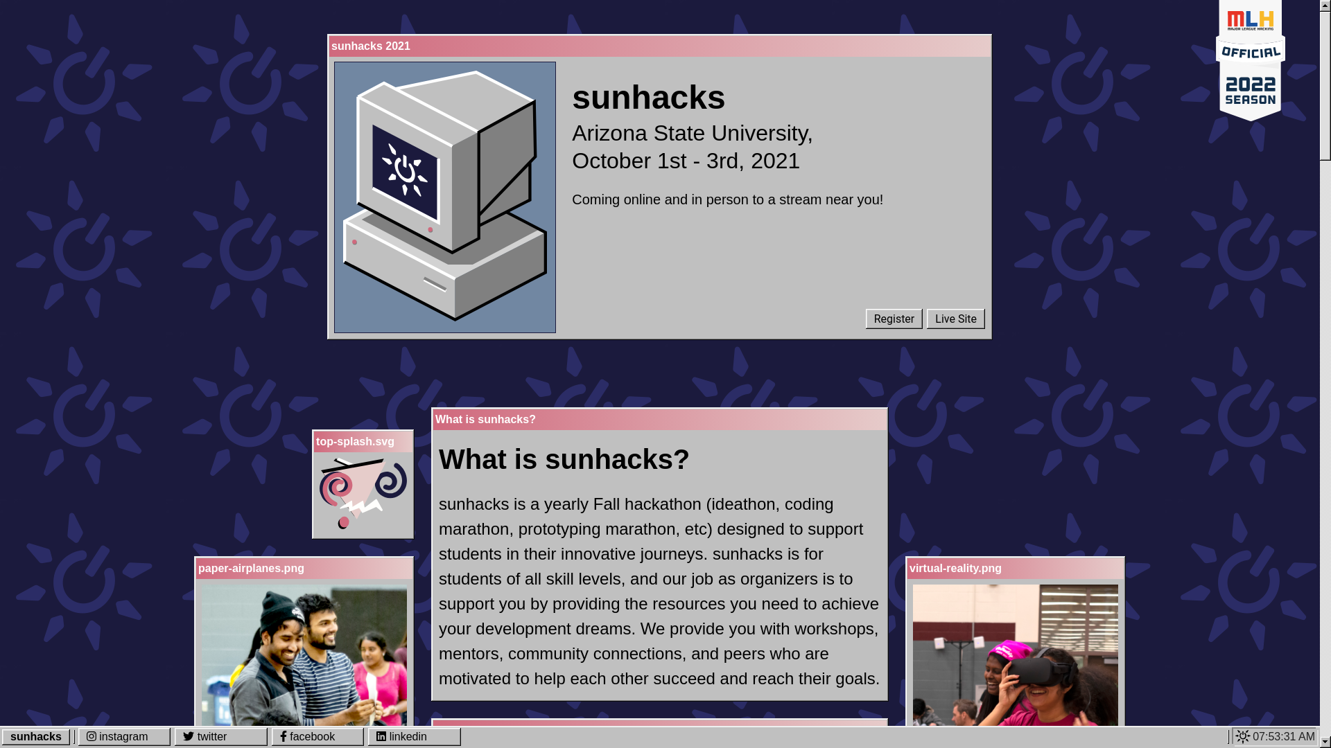 website screenshot of https://2022-website-archive.pages.dev/