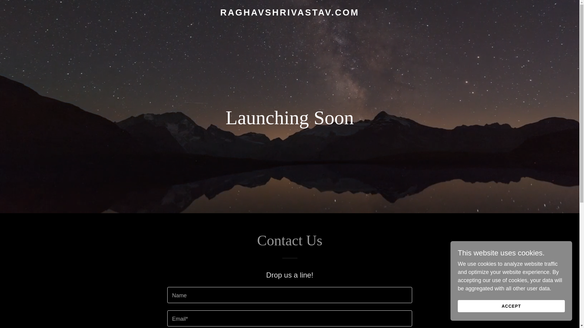 website screenshot of https://raghavshrivastav.com/